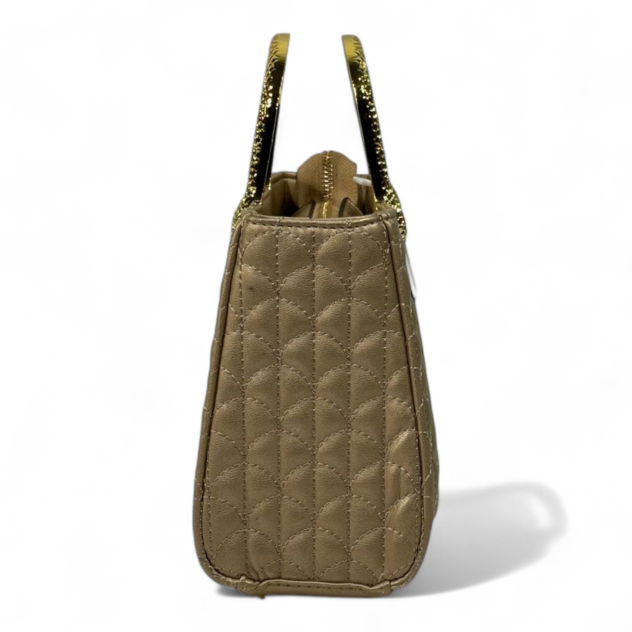 BVLGARI Gold Quilted Handbag with Serpent Handles – Luxury Royal Edition ✨💛