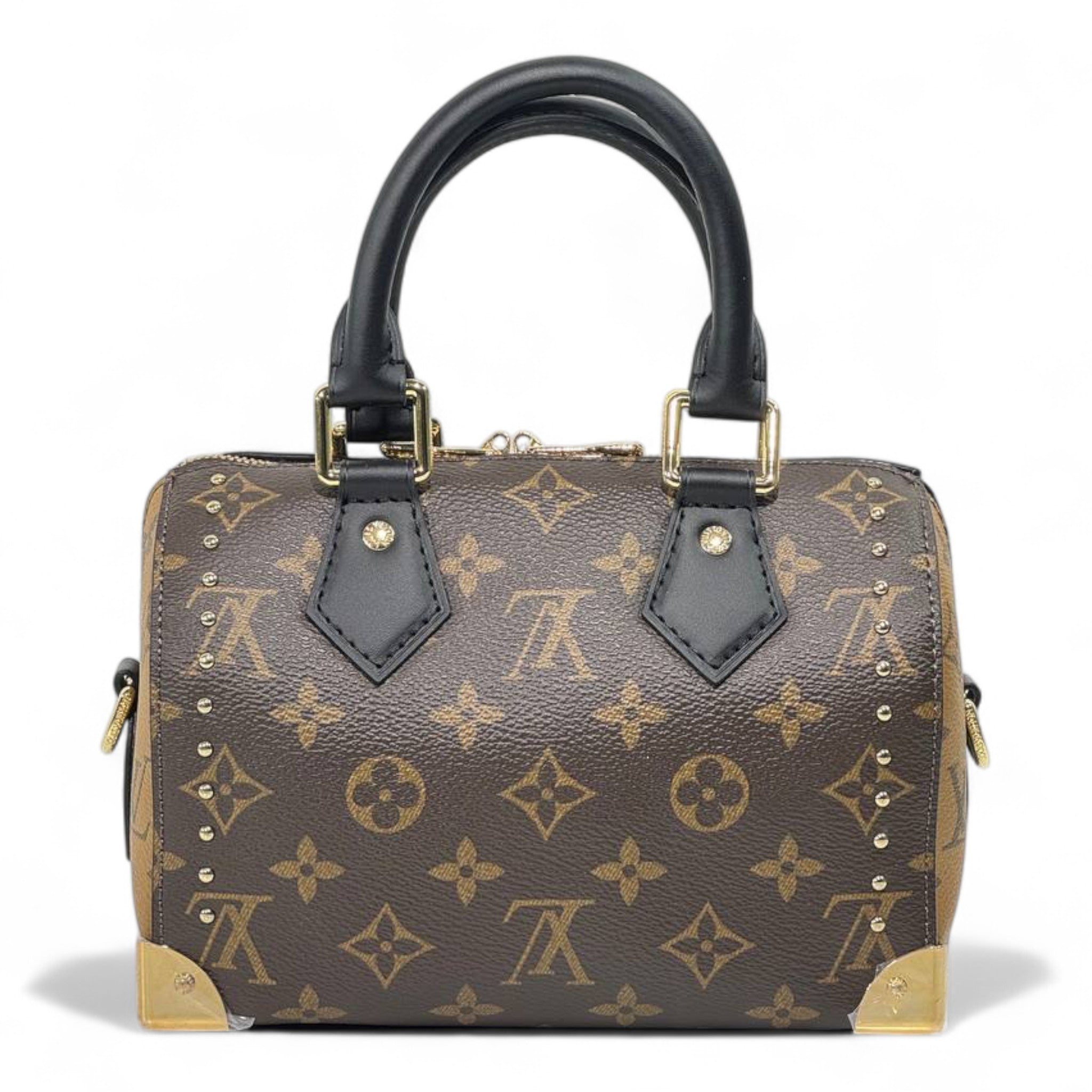 ✨ Louis Vuitton Monogram Studded Speedy With Silk Twilly – Premium Edition ✨