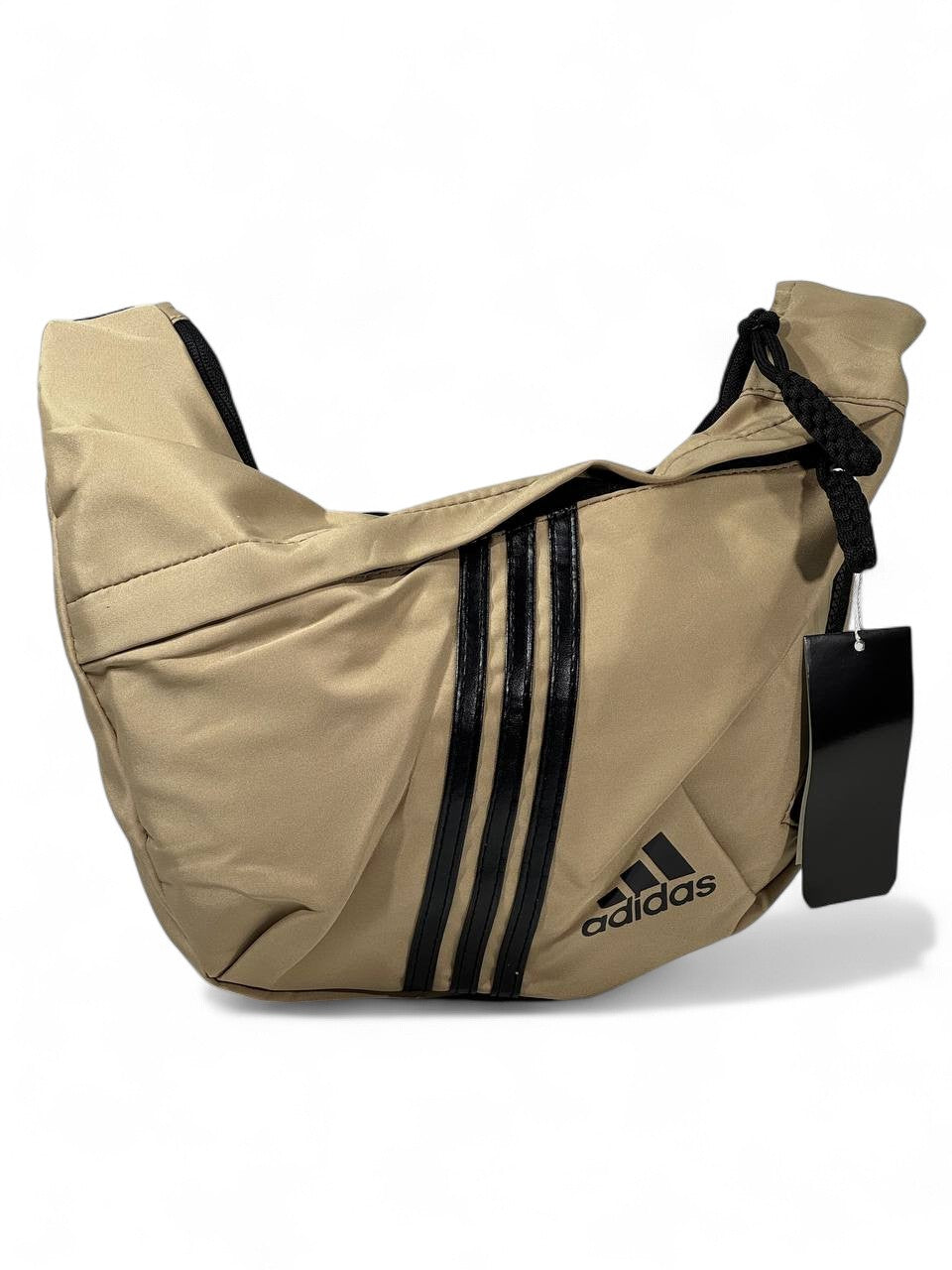 Adidas Triple-Stripe Urban Sling Bag – Sand Edition 🏙️✨