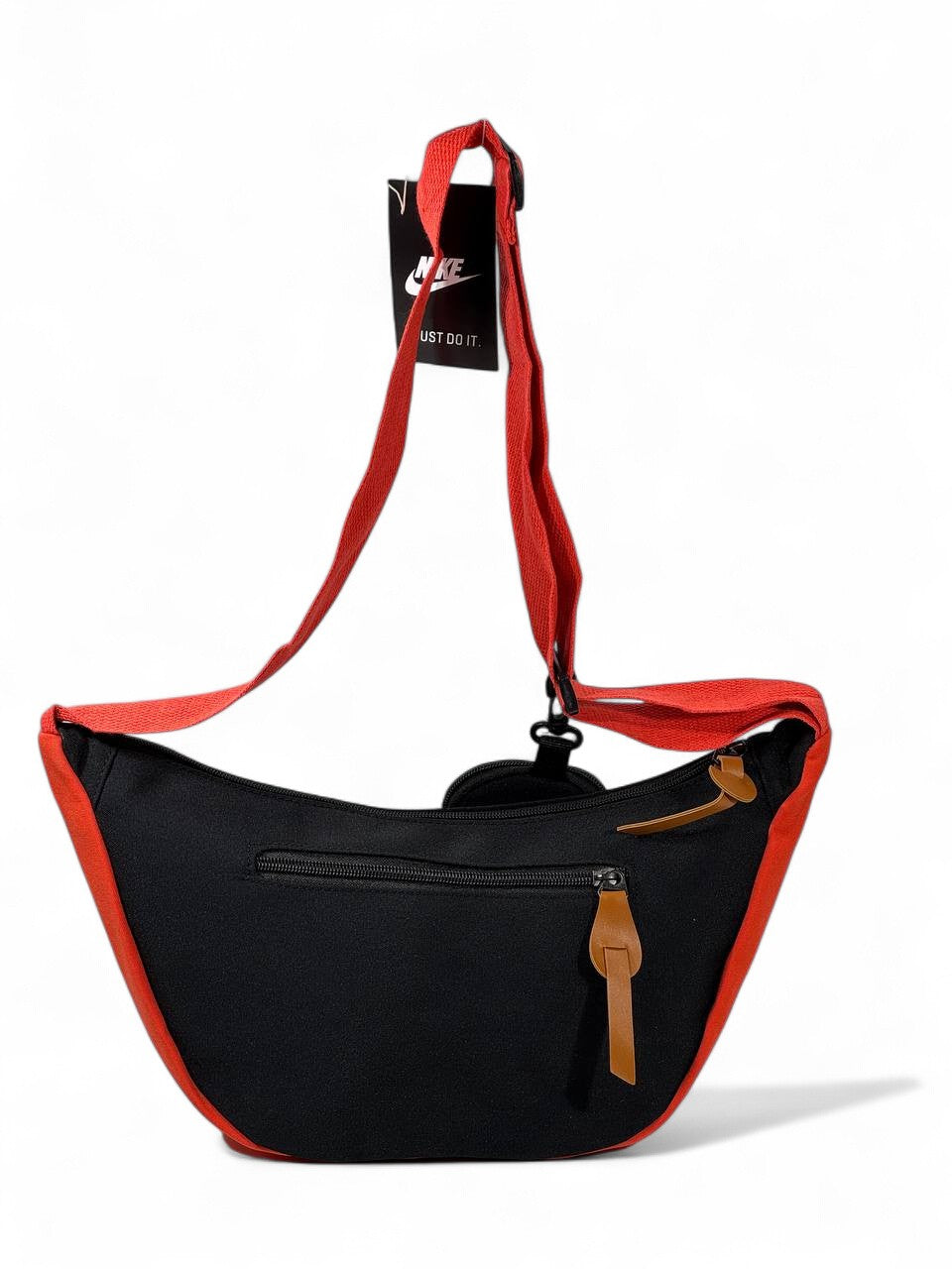 🔥 Nike “Just Do It” Crossbody Sling – Black & Red Edition 🔥