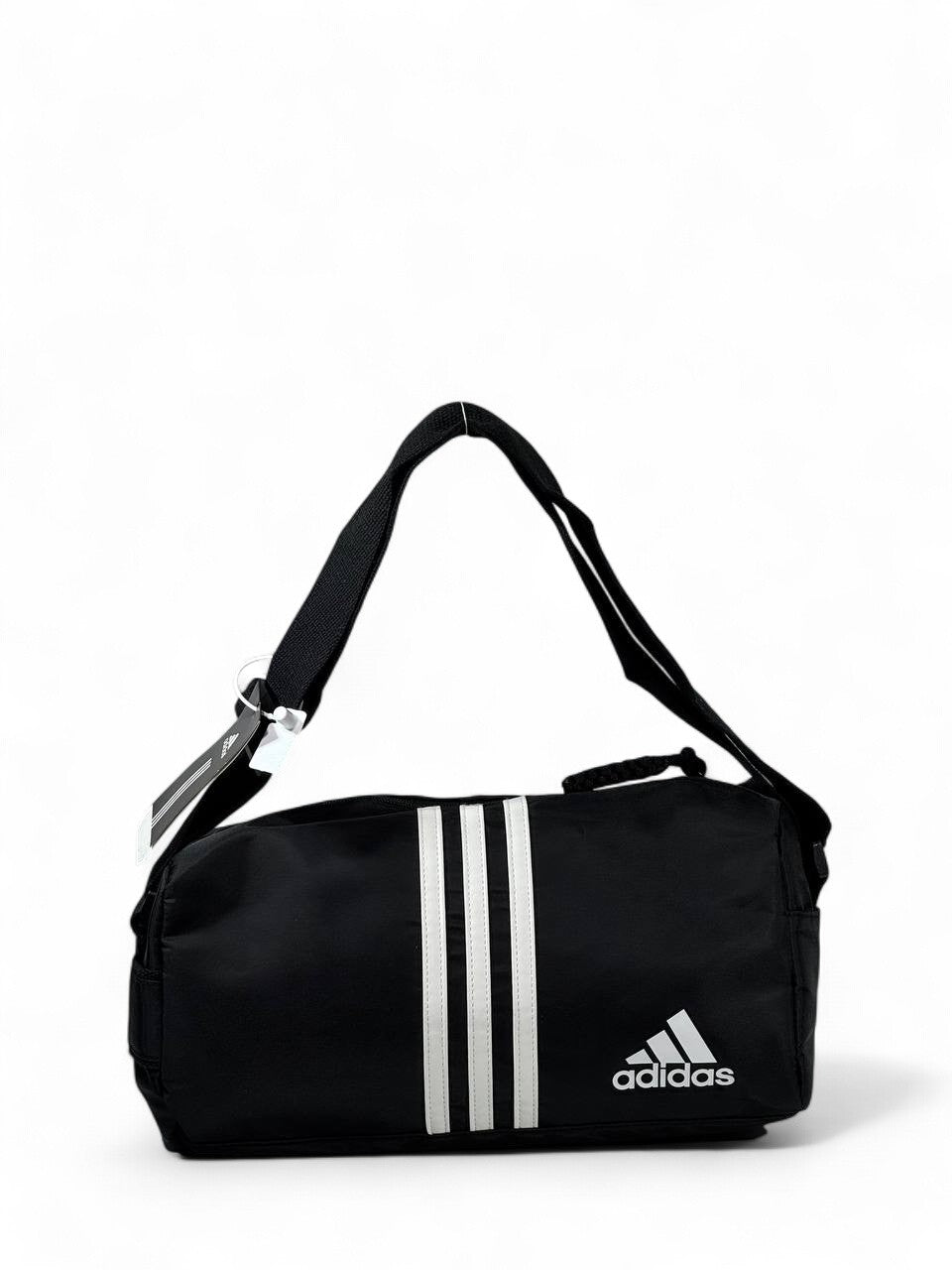 🔥 Adidas Classic Black Mini Duffel – 3-Stripes Sports Bag