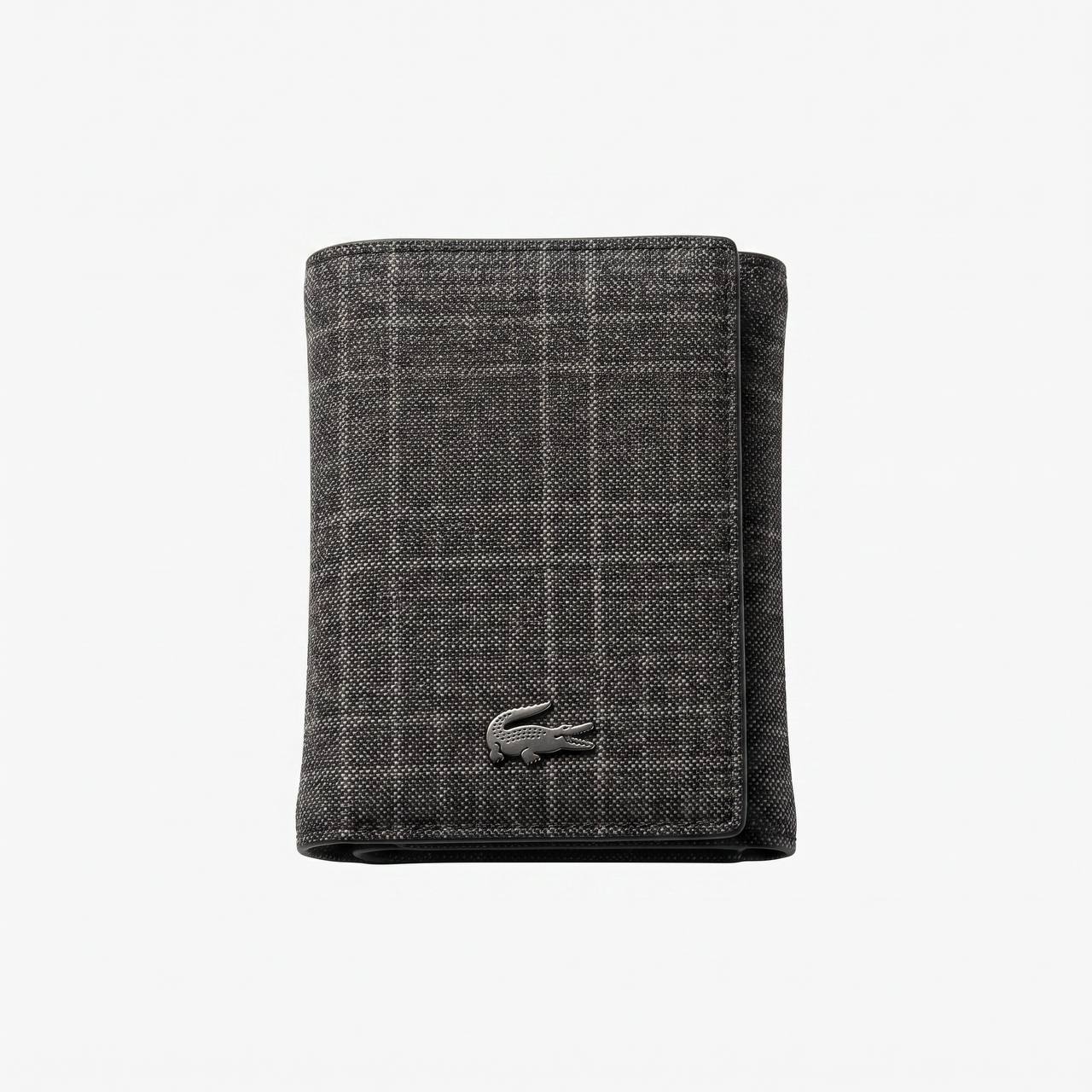 🐊 Lacoste Premium Trifold Wallet – Signature Grey Edition ✨