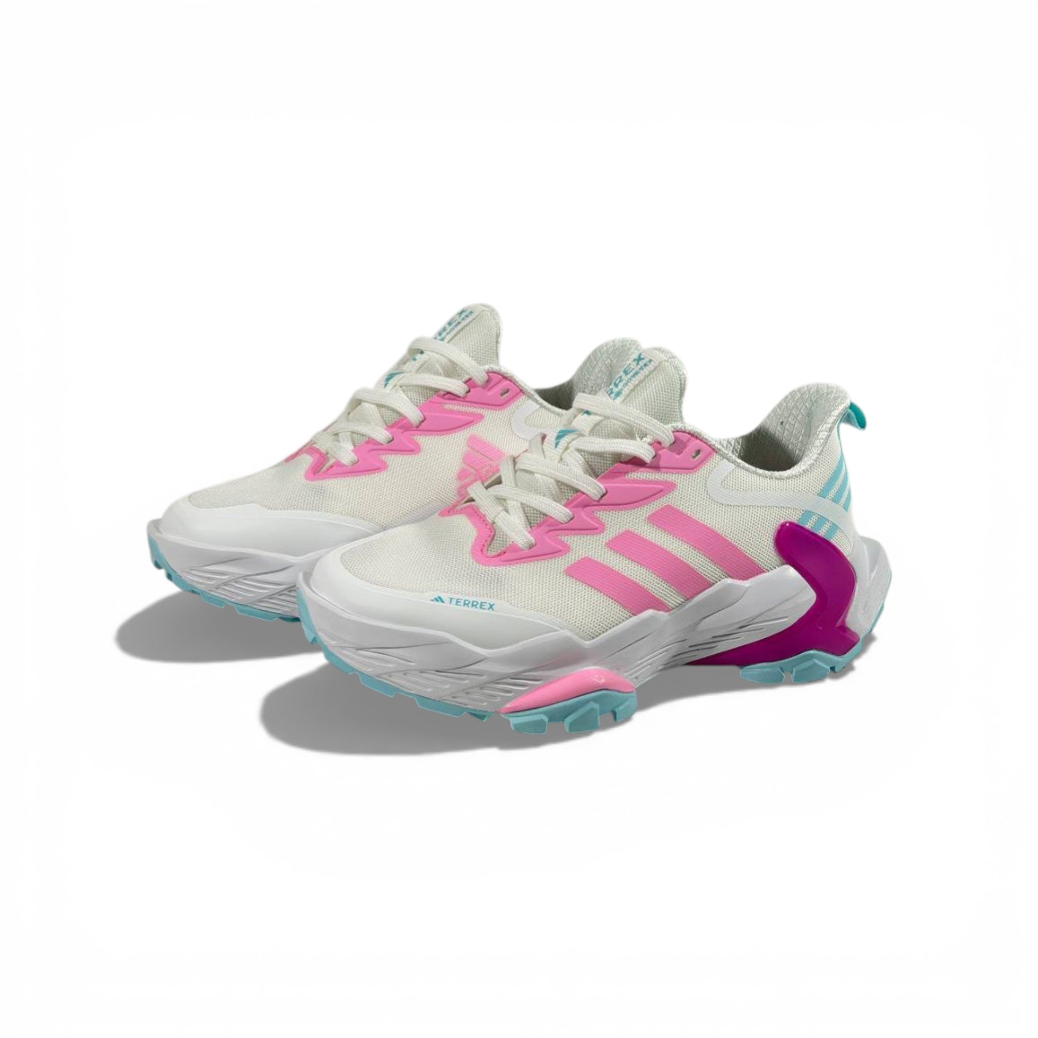Adidas Terrex Women’s Trail Running Sneakers – White & Pink Sport Shoes 👟✨💗
