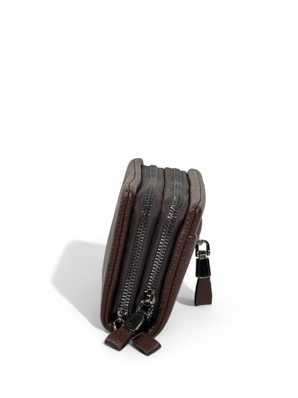 🤎 Tommy Hilfiger Dark Brown Leather Clutch – Premium Slim Designer Pouch