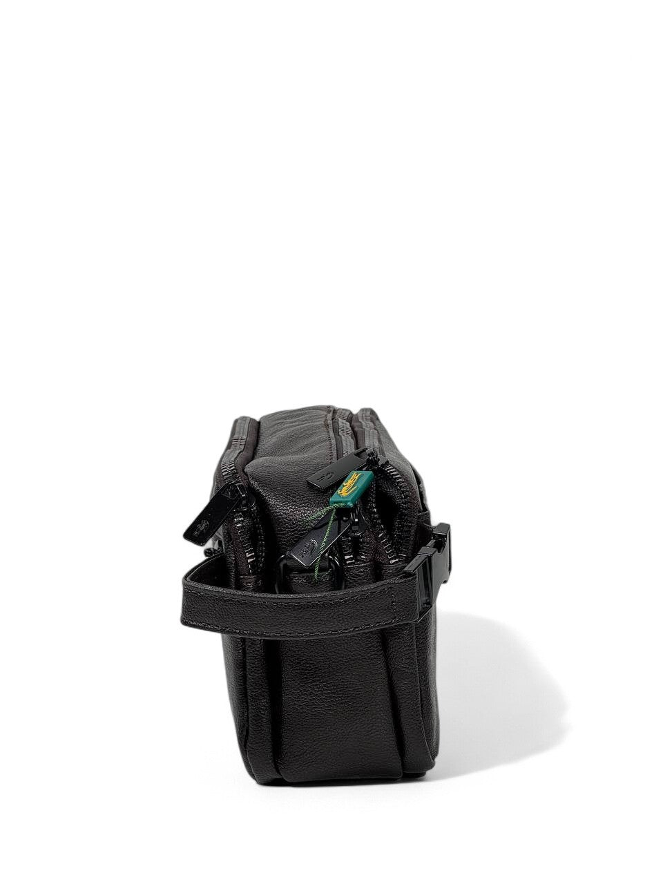 🤎 Lacoste Dark Brown Minimalist Crossbody Pouch – Premium Leather Look