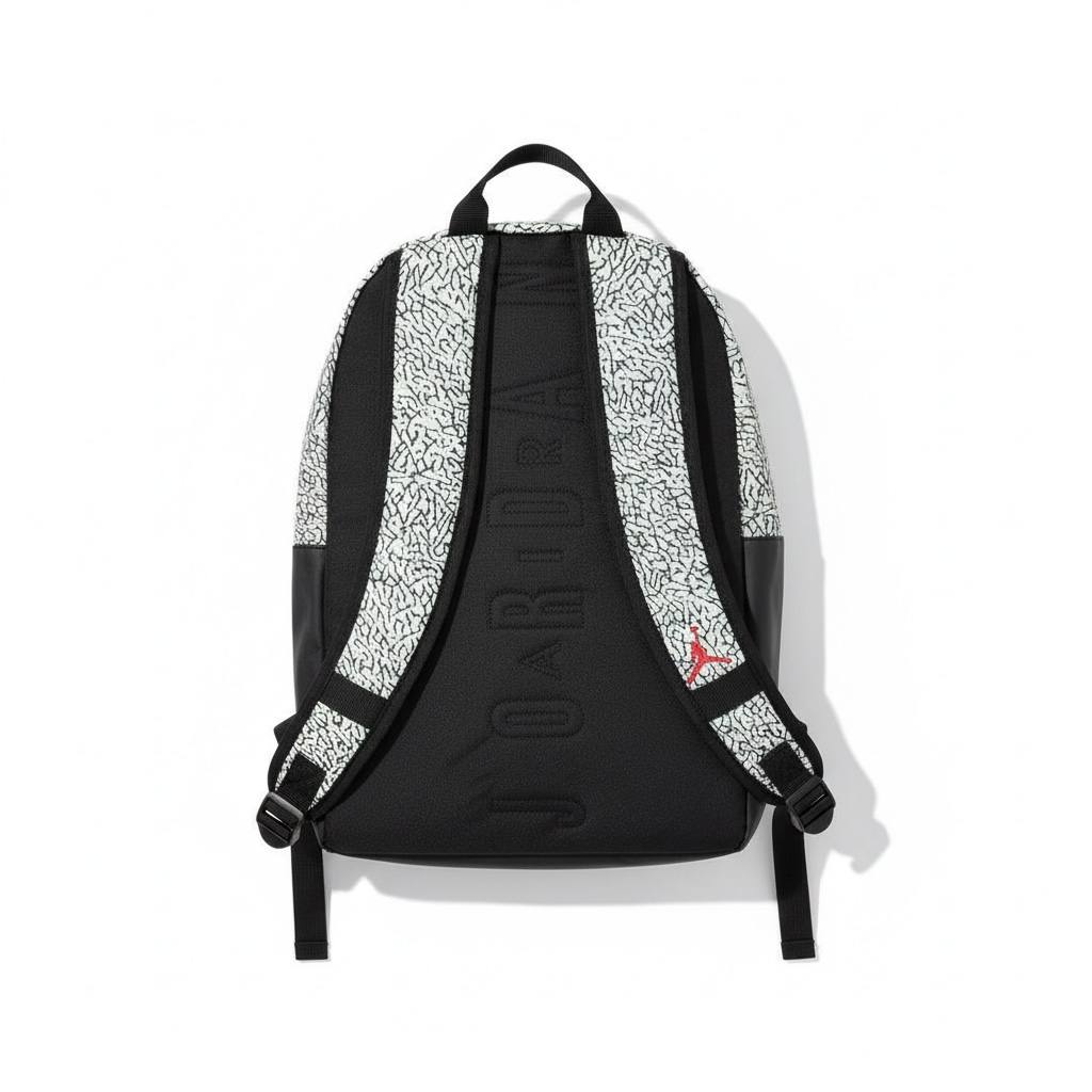🎒 Nike Jordan “Elephant Print” Premium Backpack – Black & Grey | Limited Edition 🔥