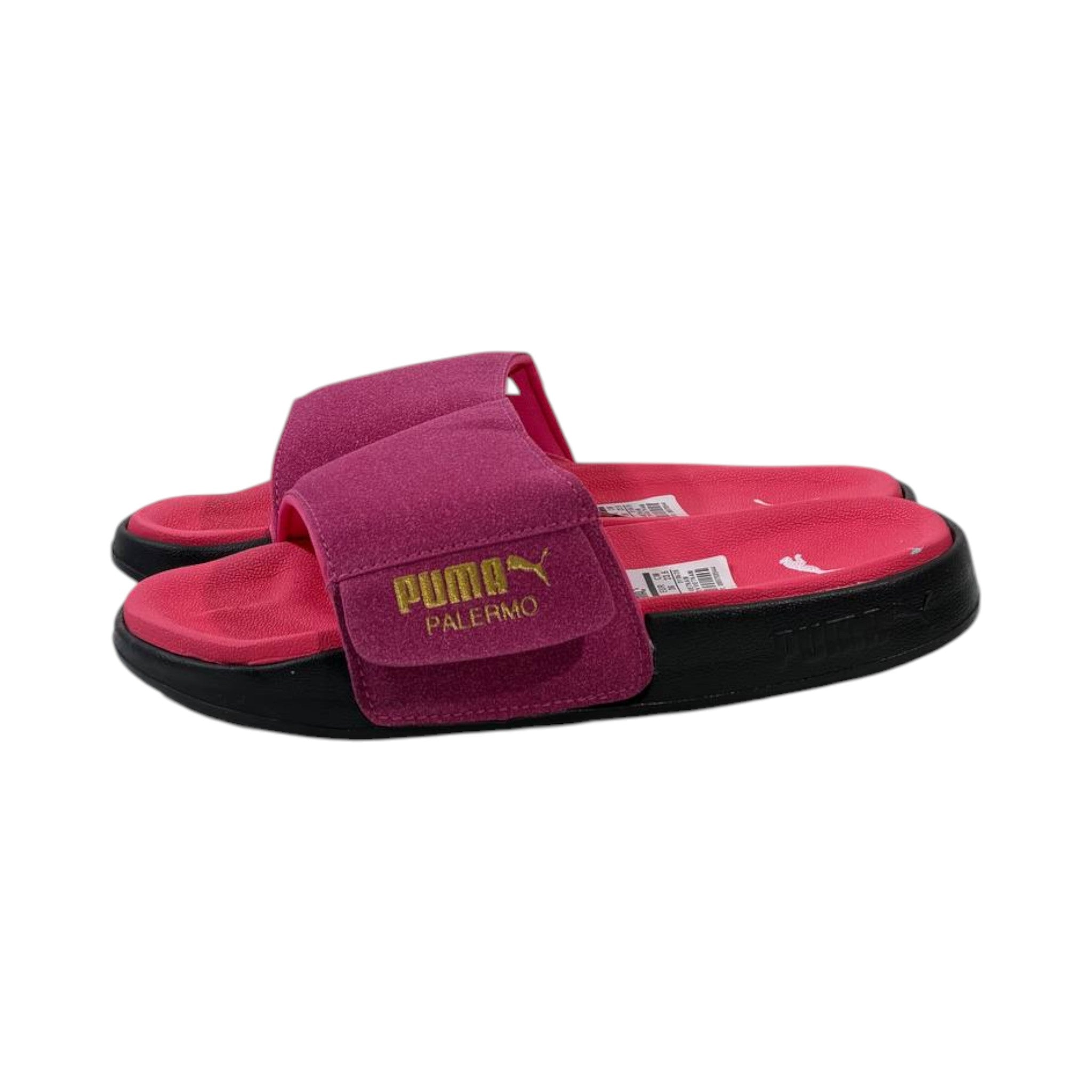 💖 Puma Palermo Suede Slides – Berry Pink Comfort Edition