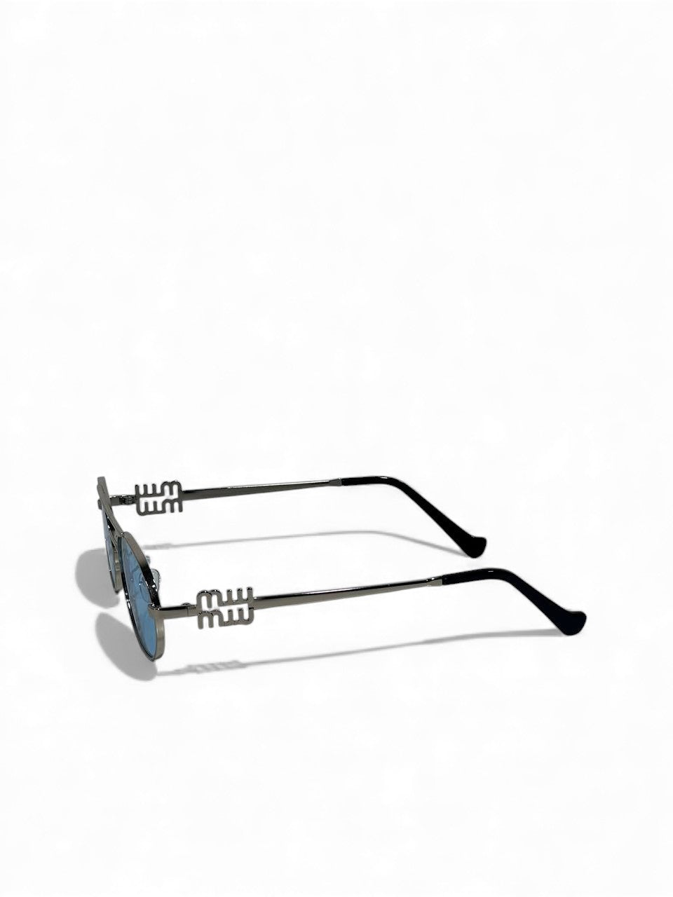 🩵 Miu Miu Oval Blue Lens Sunglasses 💙✨