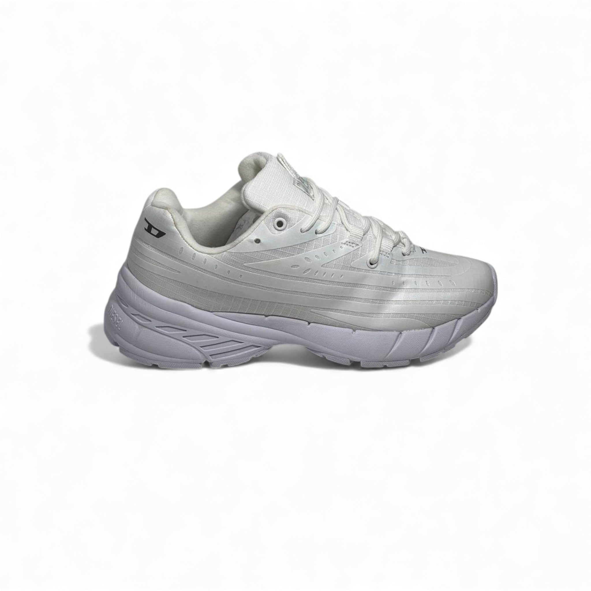 Diesel White Chunky Performance Sneakers 🤍⚡ Futuristic Sport-Lux Design