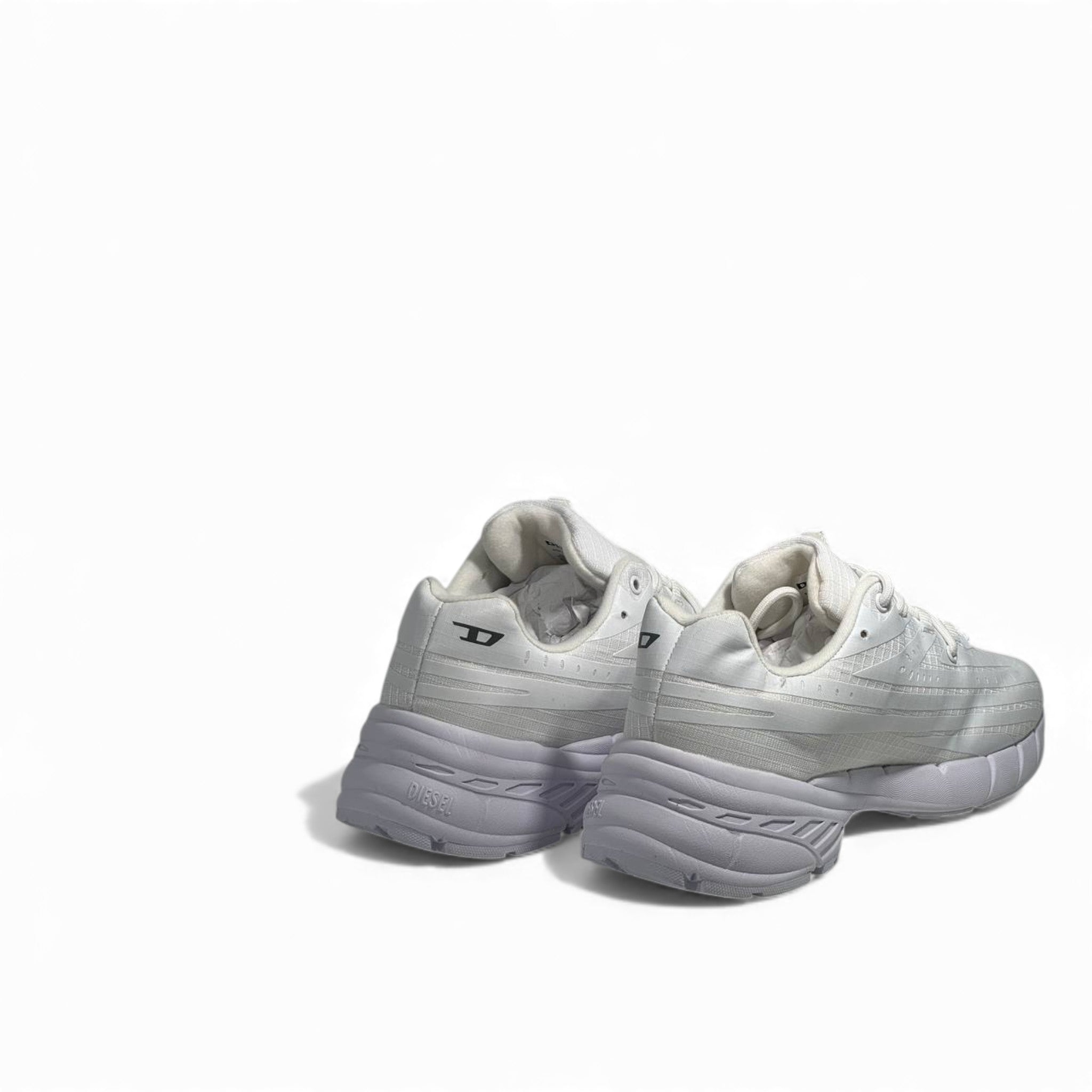 Diesel White Chunky Performance Sneakers 🤍⚡ Futuristic Sport-Lux Design