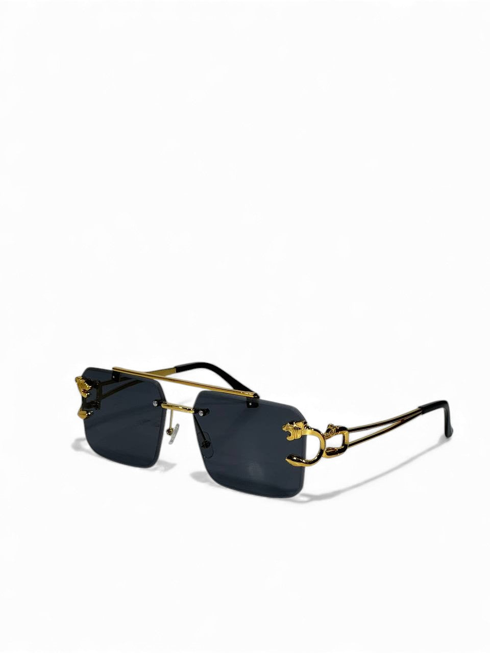 Roberto Cavalli-Inspired Gold Rimless Square Sunglasses – Iconic Luxury Edition 😎✨