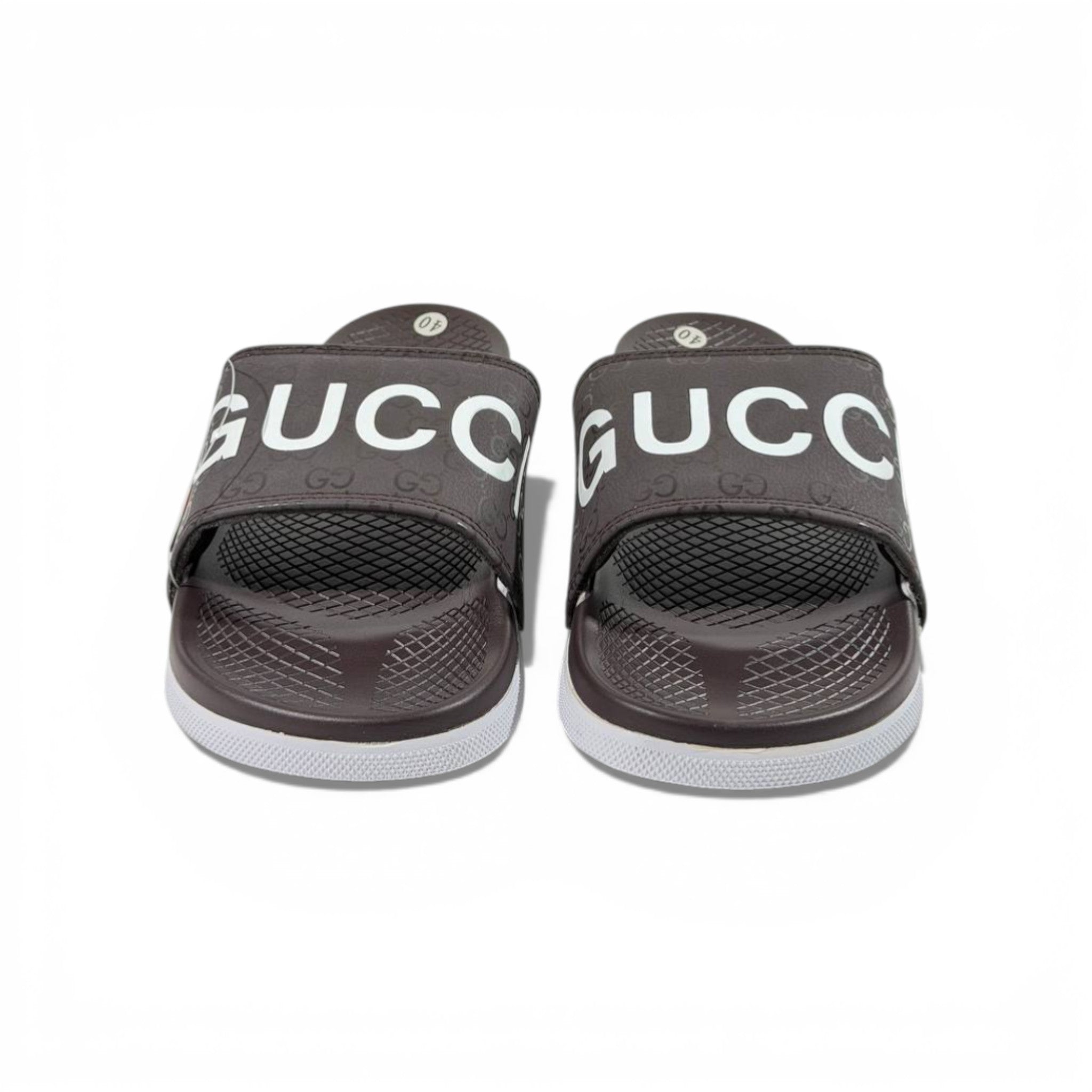 🤎 GUCCI Monogram Slides – Brown Signature Edition ✨