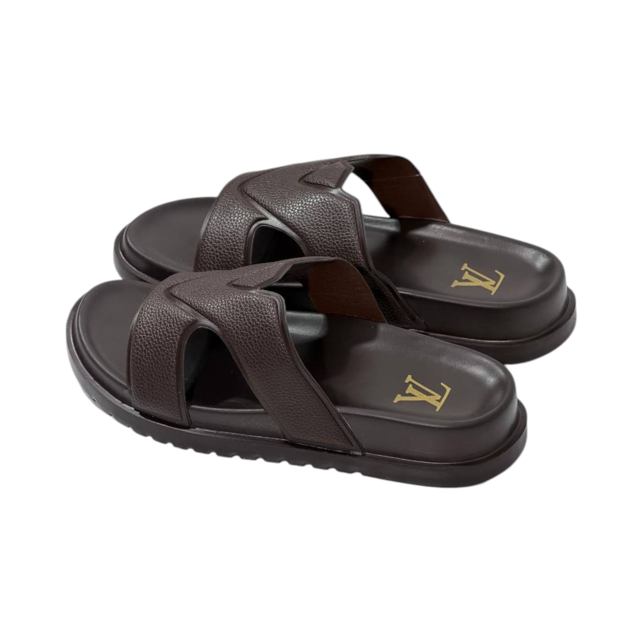 🤎 Louis Vuitton Waterfront H Slides – Luxury Comfort in Every Step