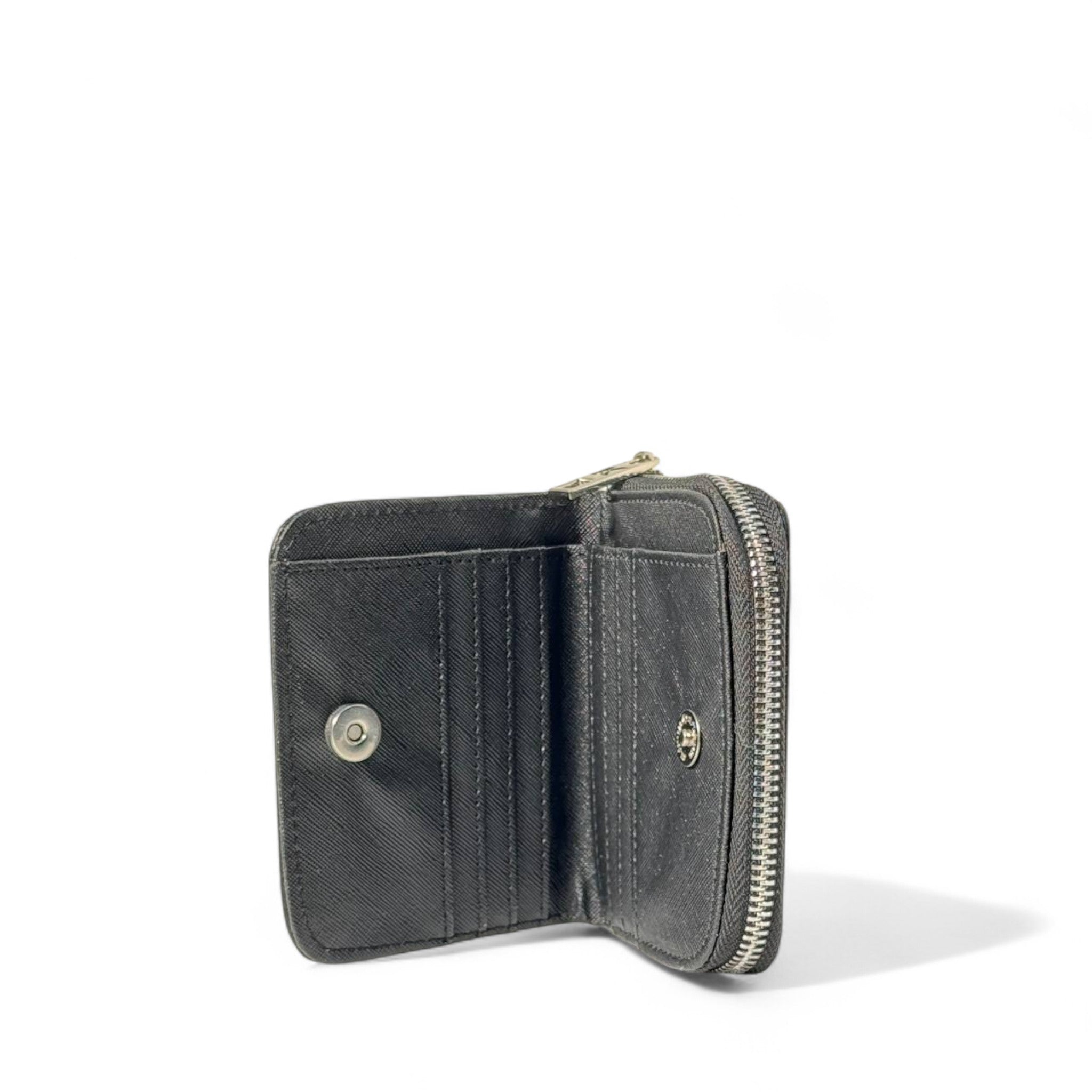 🖤 Karl Lagerfeld Black Wallet – Multicolor KARL Logo Embroidery 🌈✨