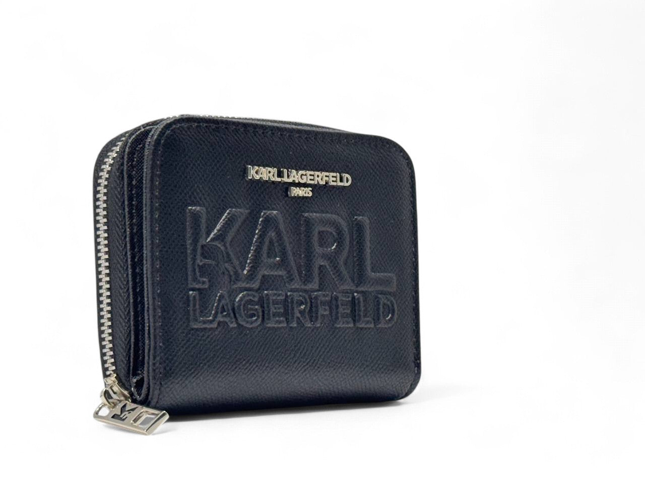 🖤 Karl Lagerfeld Black Wallet – Embossed Logo Edition 🔒✨