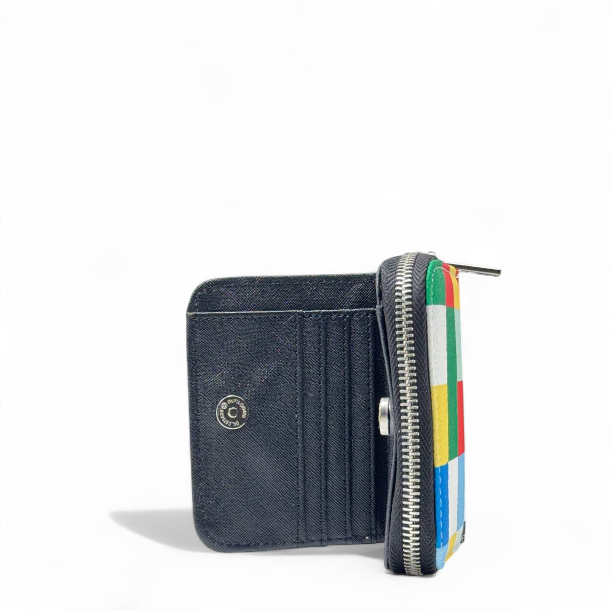 Karl Lagerfeld Multicolor Block Wallet 🟥🟩🟦 – Iconic Karl Patch