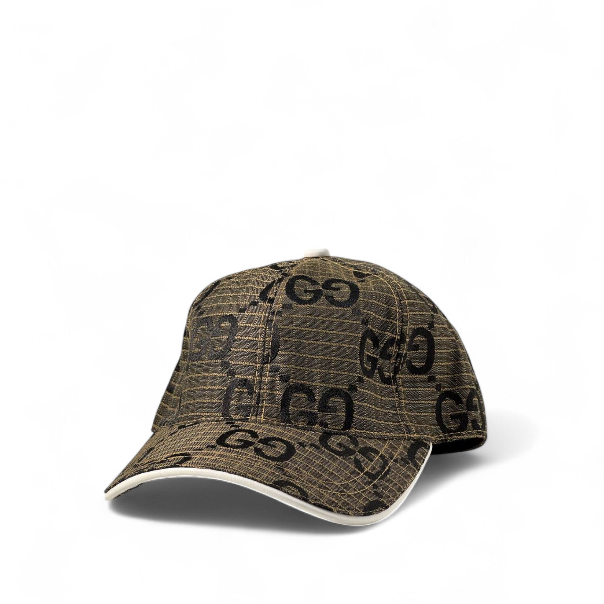 Gucci Brown GG Monogram Baseball Cap 🧢🤎