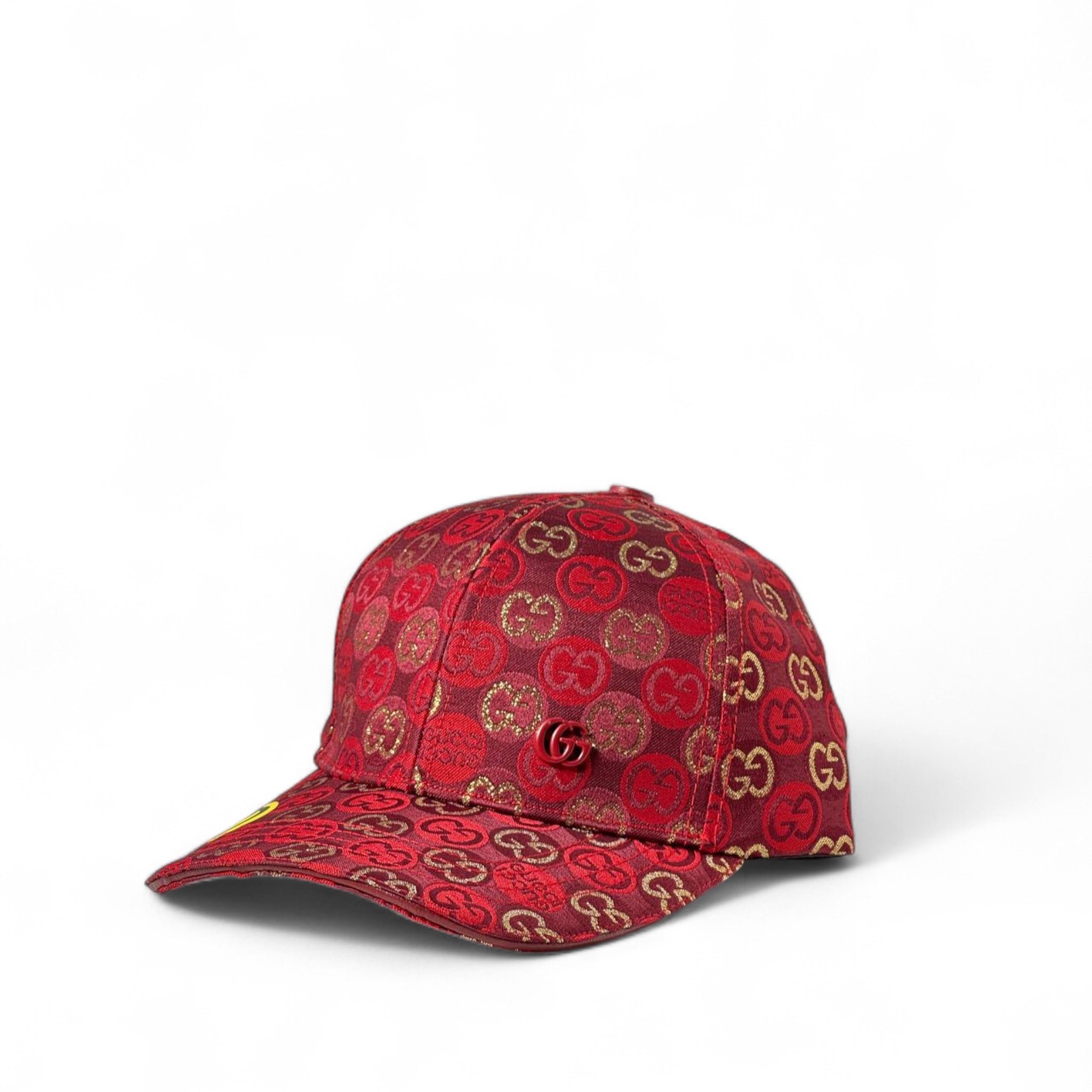 Gucci GG Monogram Cap – Red & Gold Edition ❤️🧢