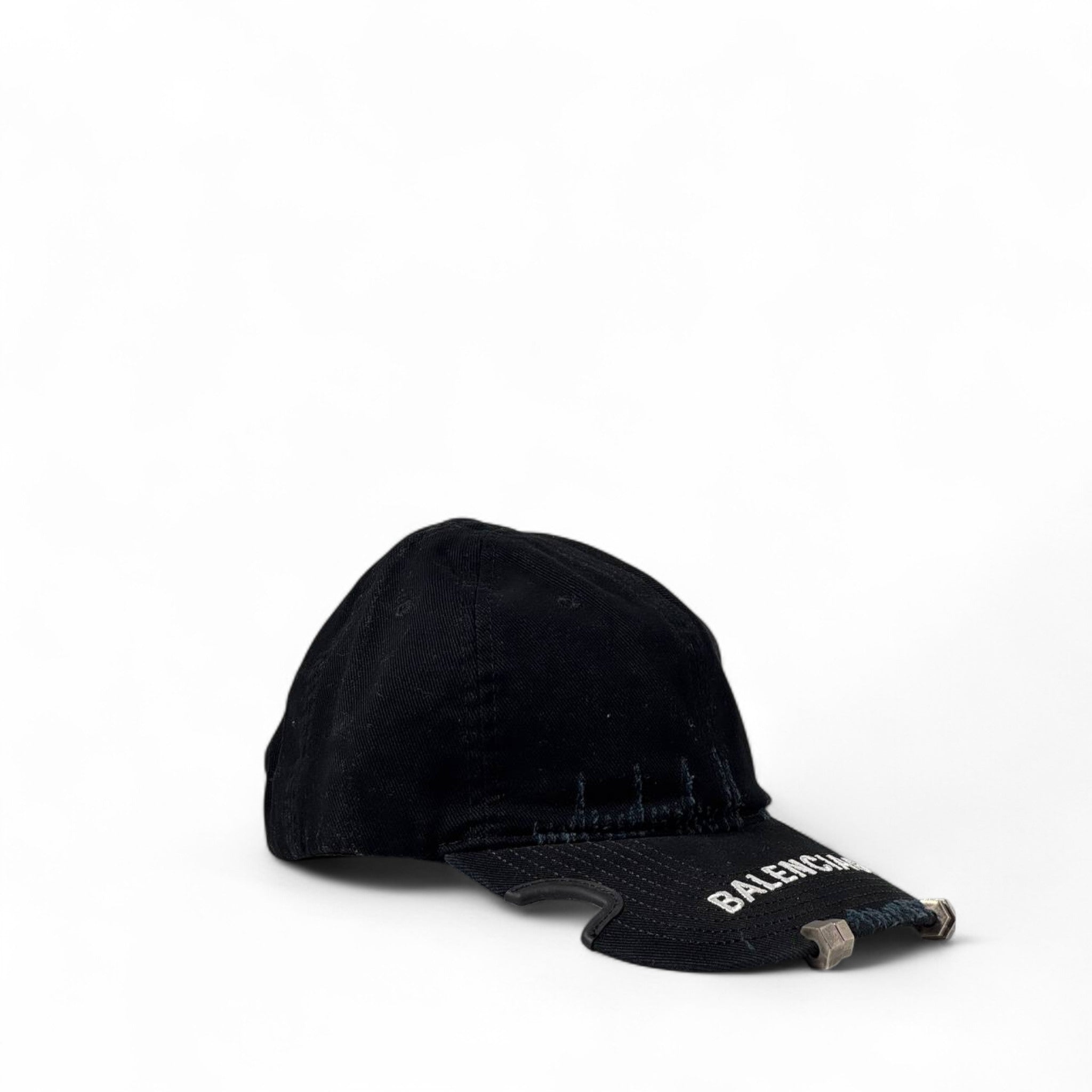 Balenciaga Black Distressed Cap 🖤 Streetwear Staple