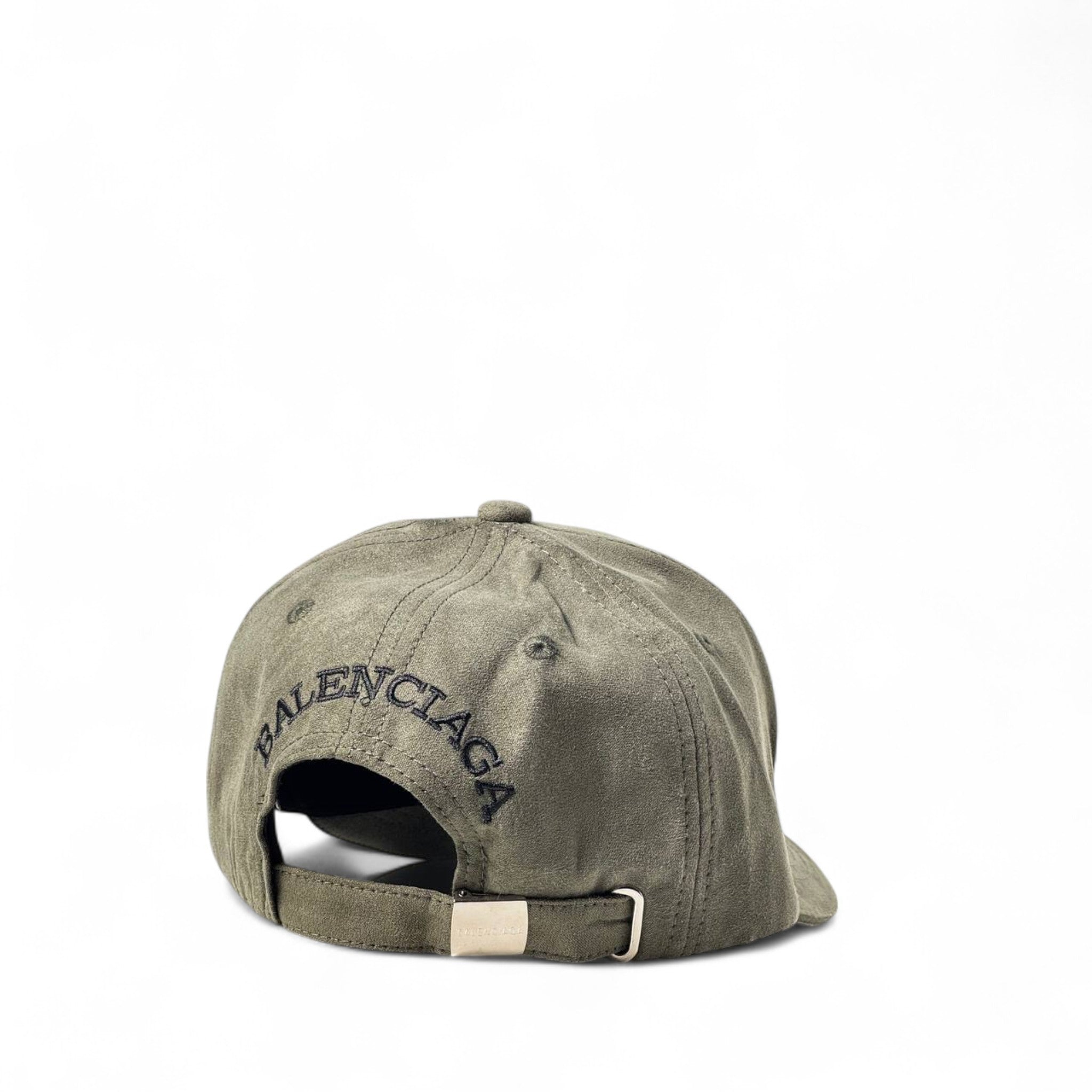 Balenciaga Olive Suede Cap 🫒 Urban Utility Luxe