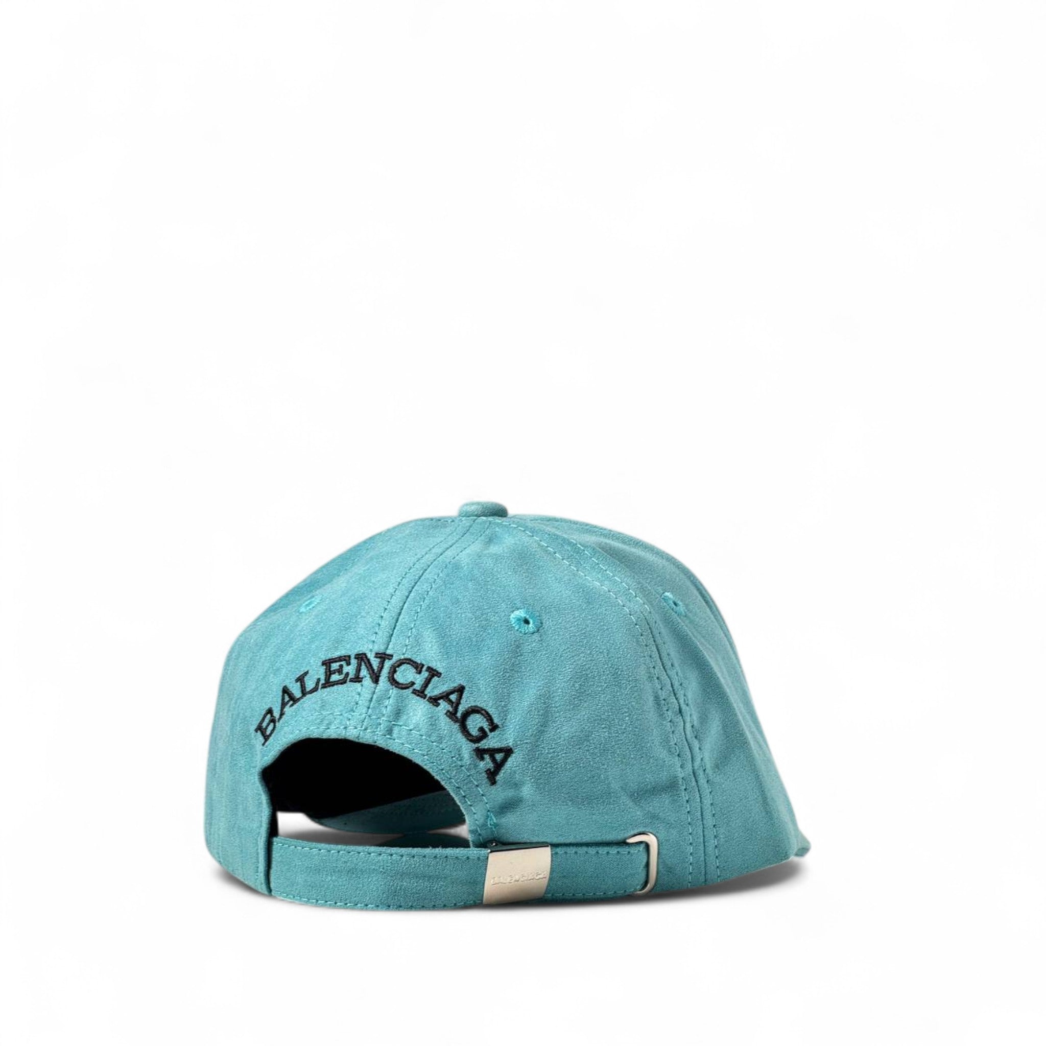 Balenciaga Teal Suede Cap 💎 Summer Statement Essential