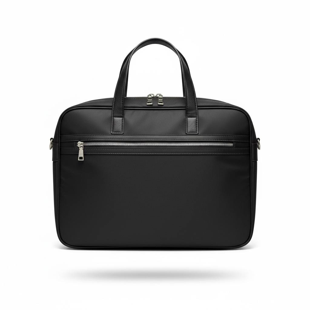 🖤 Prada Saffiano Leather Briefcase – Luxury Black Designer Business Bag