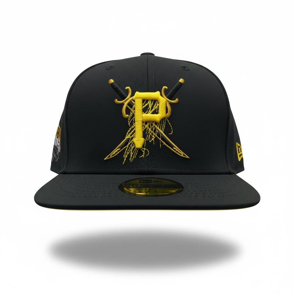 š§¢ Pittsburgh Pirates Black & Gold Fitted Cap ā Crossed Swords Edition ā¾š„
