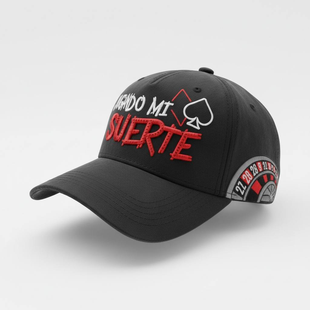 🧢 “Jugando Mi Suerte” Poker Cap – Casino Streetwear Edition ♠️♦️