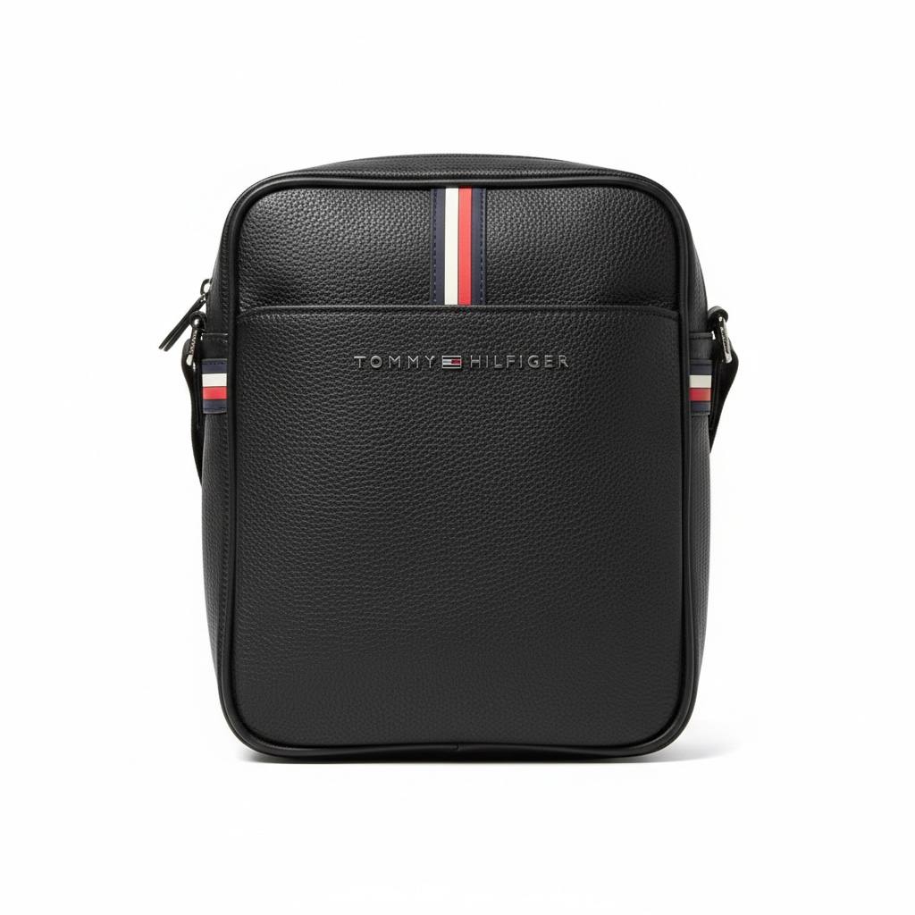 Tommy Hilfiger Black Crossbody Bag 🎒🖤 Premium Tommy Hilfiger Shoulder Bag – Modern Casual Luxury