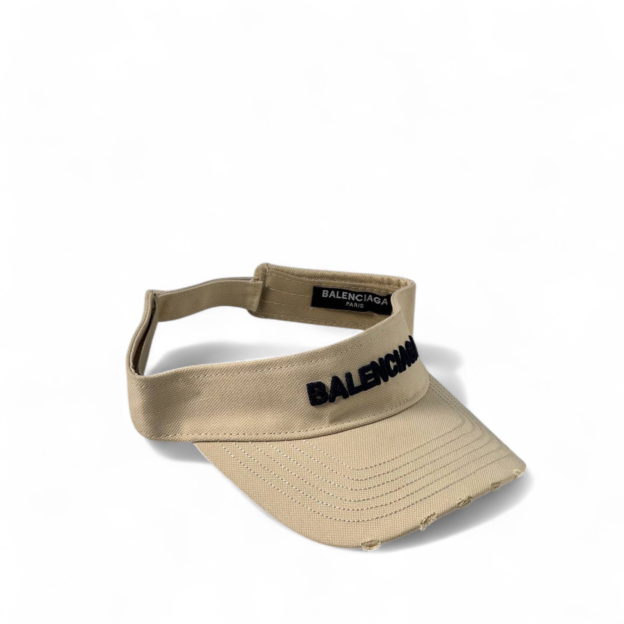 Balenciaga Beige Logo Visor 🏖️ | Minimal Luxe Sun Shield