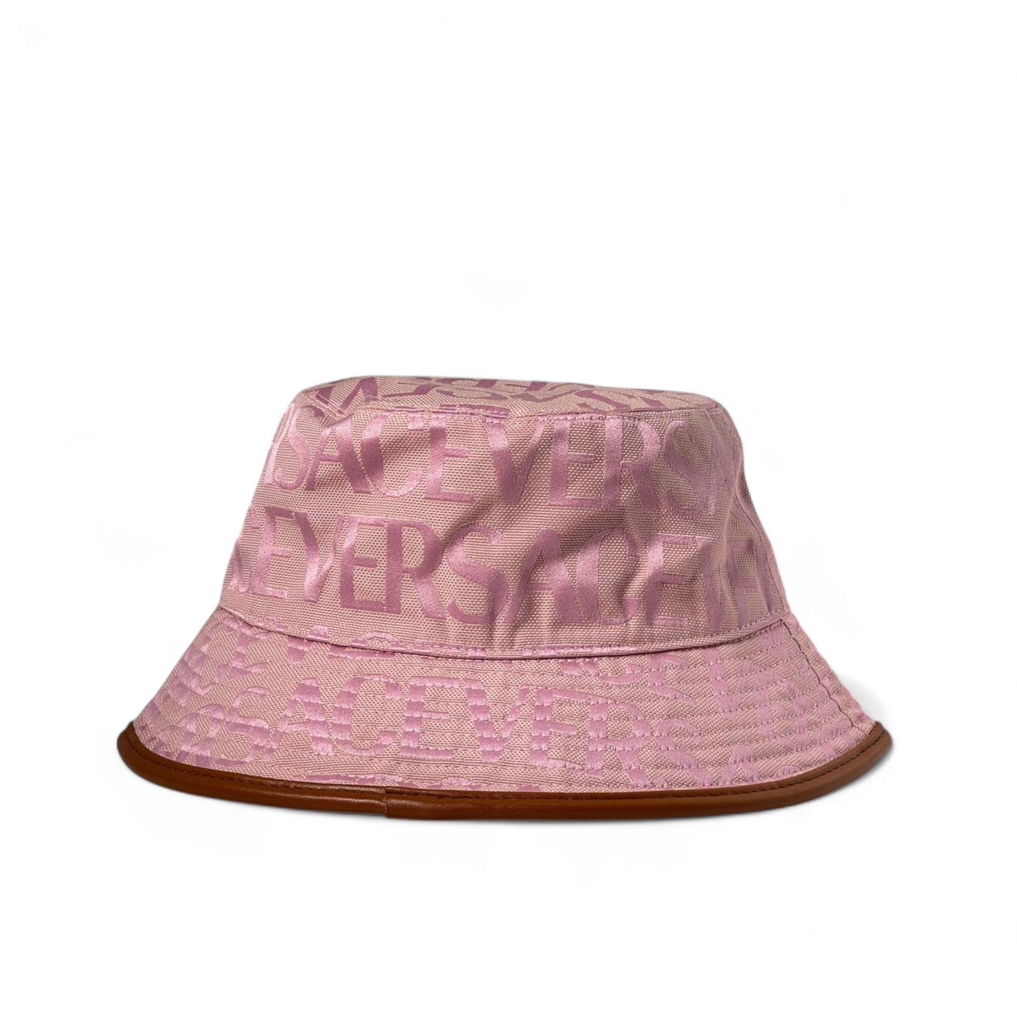 Versace Jeans Couture Pink Bucket Hat 💖👑 | Monogram Luxe Edition