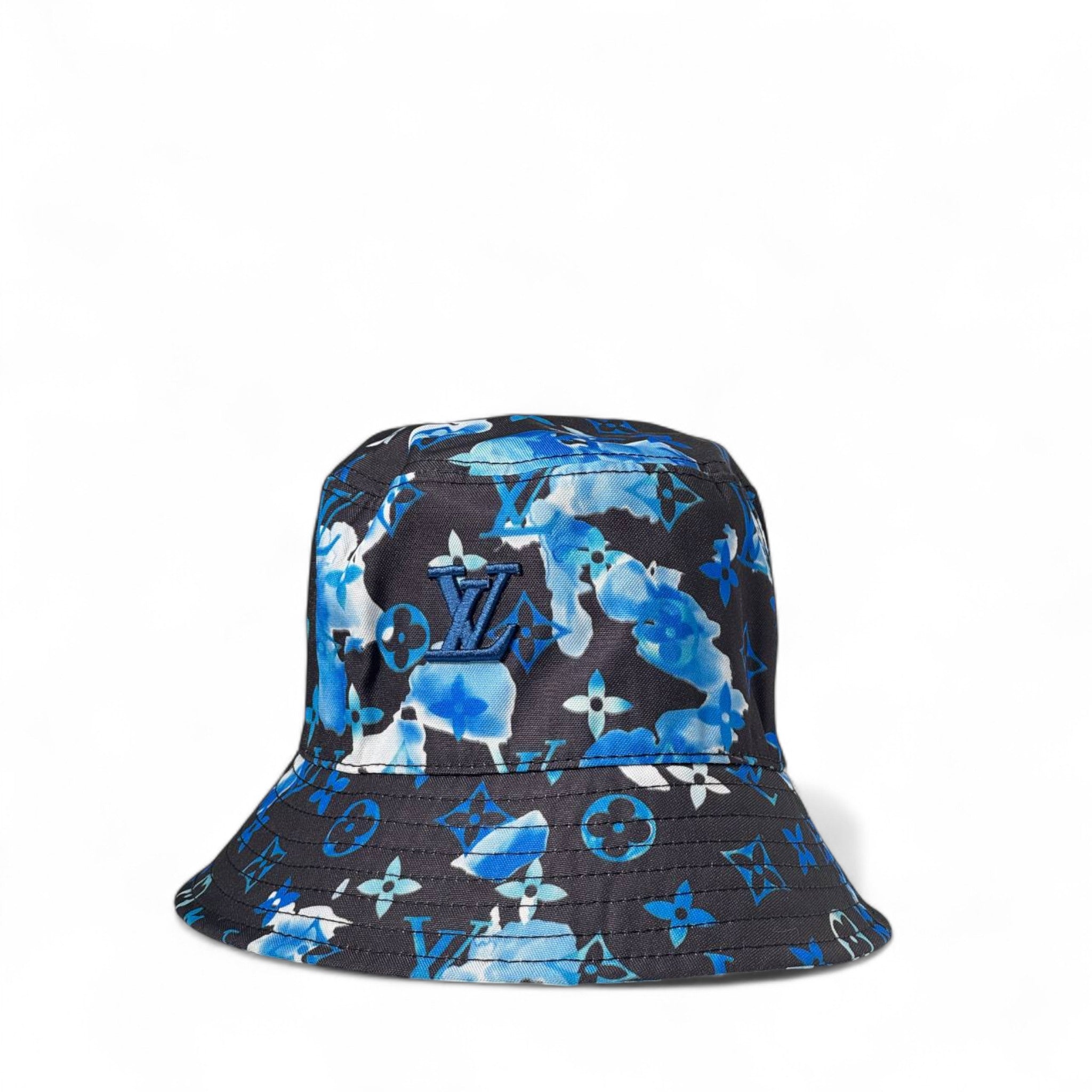 Louis Vuitton Midnight Bloom Bucket Hat 🌌💙 | Blue Monogram Edition