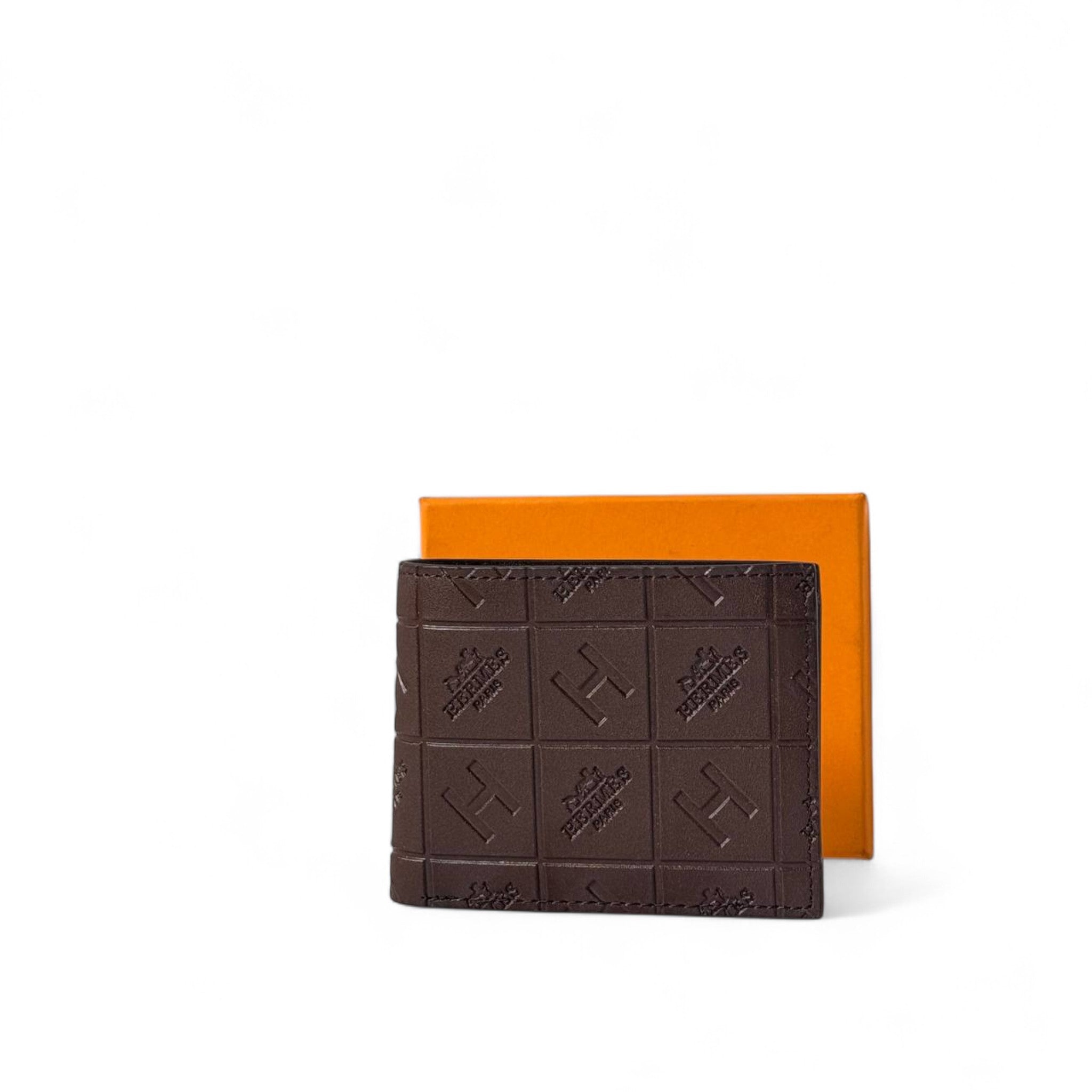 Hermès Brown Embossed Leather Wallet 🟤 | Iconic Parisian Craftsmanship