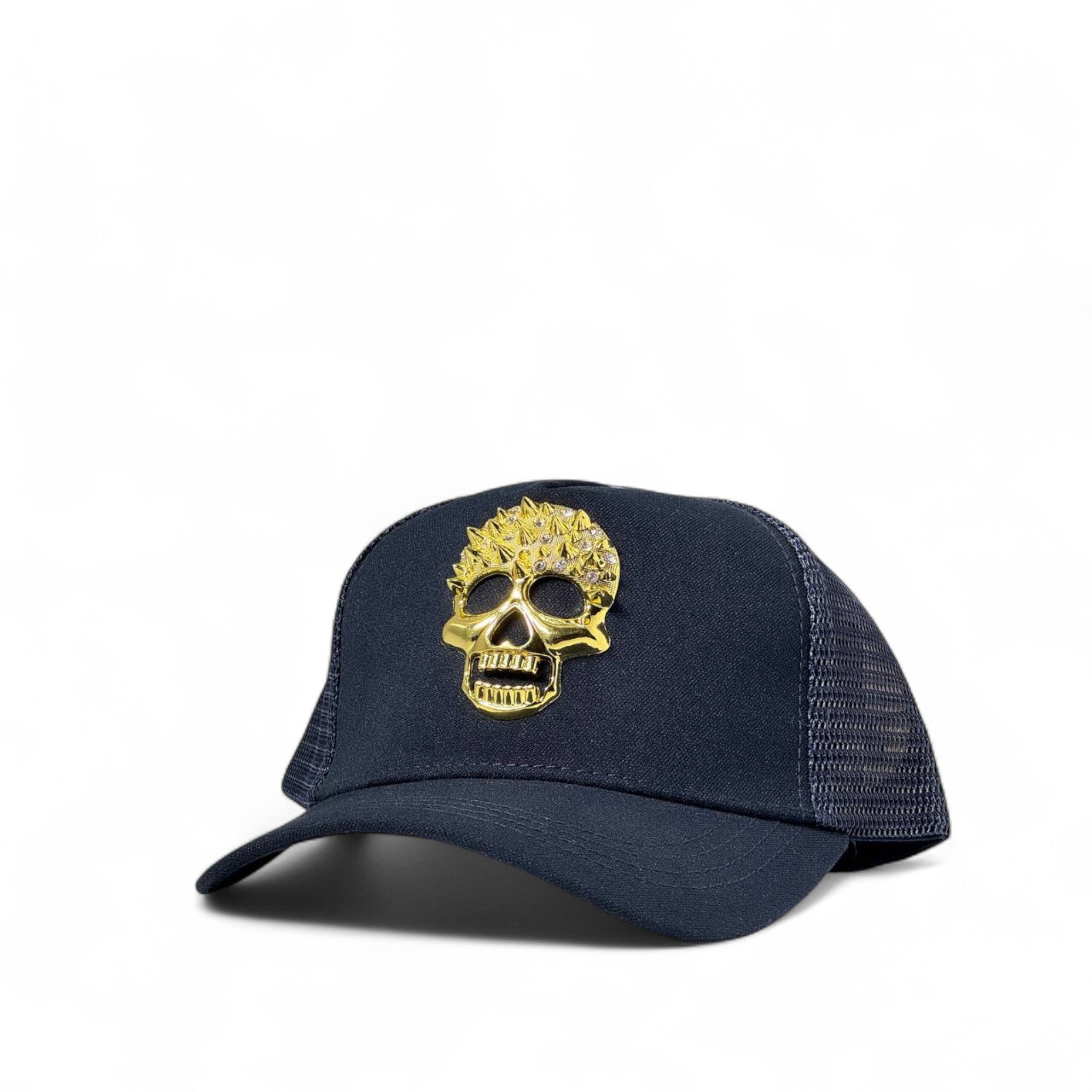 Philipp Plein Gold Skull Cap ✨ Crowned Rebel Edition