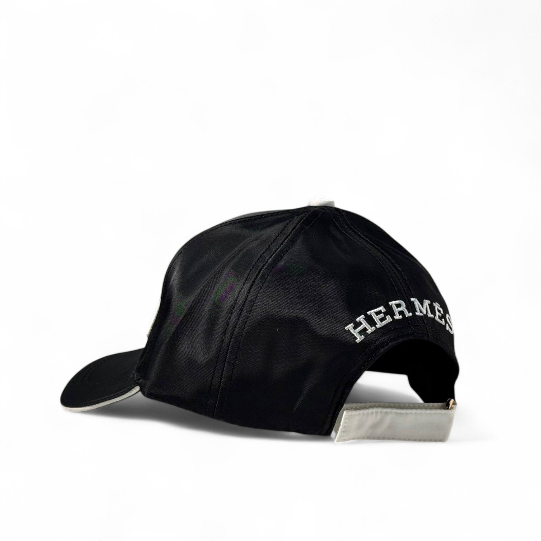 Hermès Black Satin Cap 🖤 Minimalist Parisian Luxury