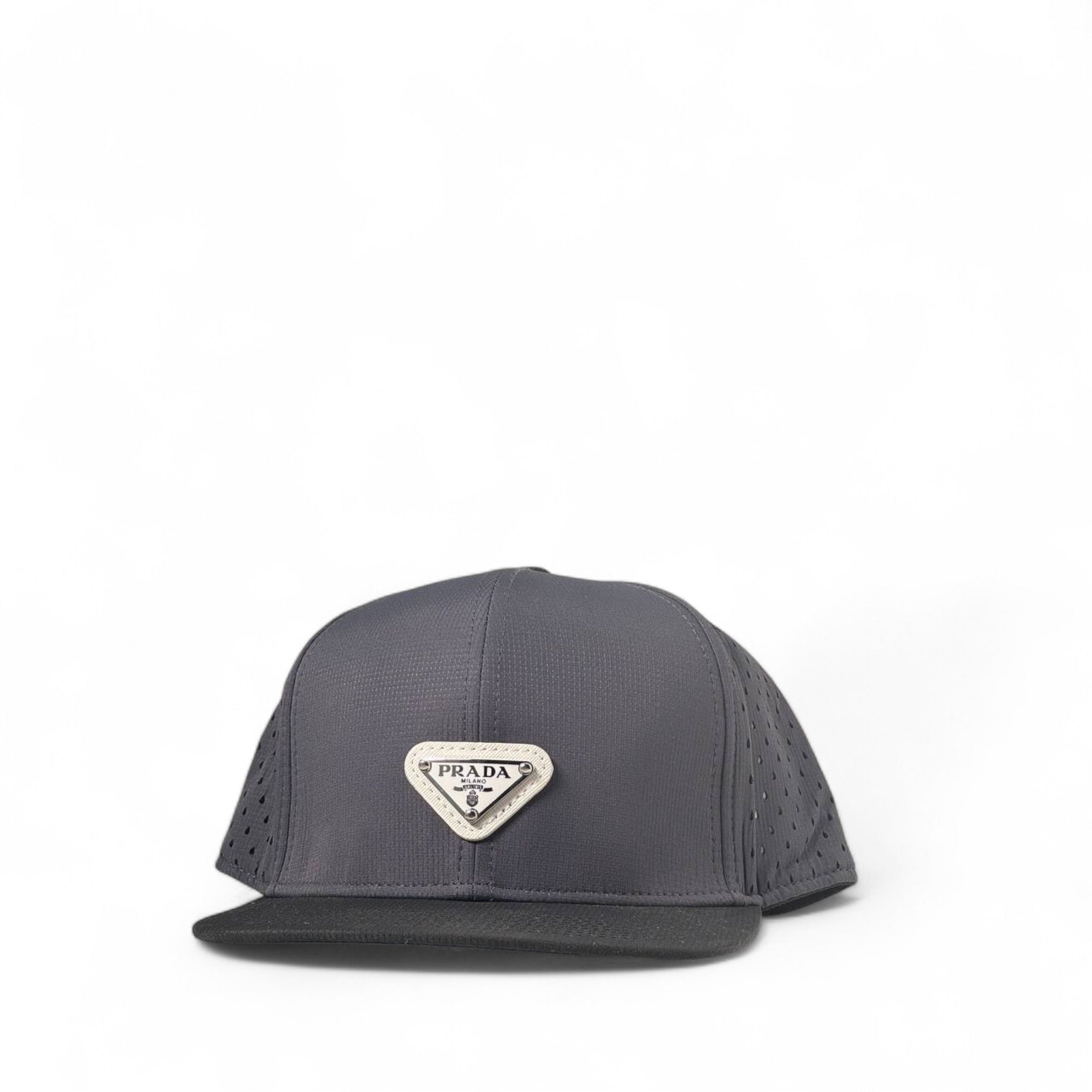 PRADA Tech Mesh Logo Cap 🖤 | Sporty Luxury Redefined