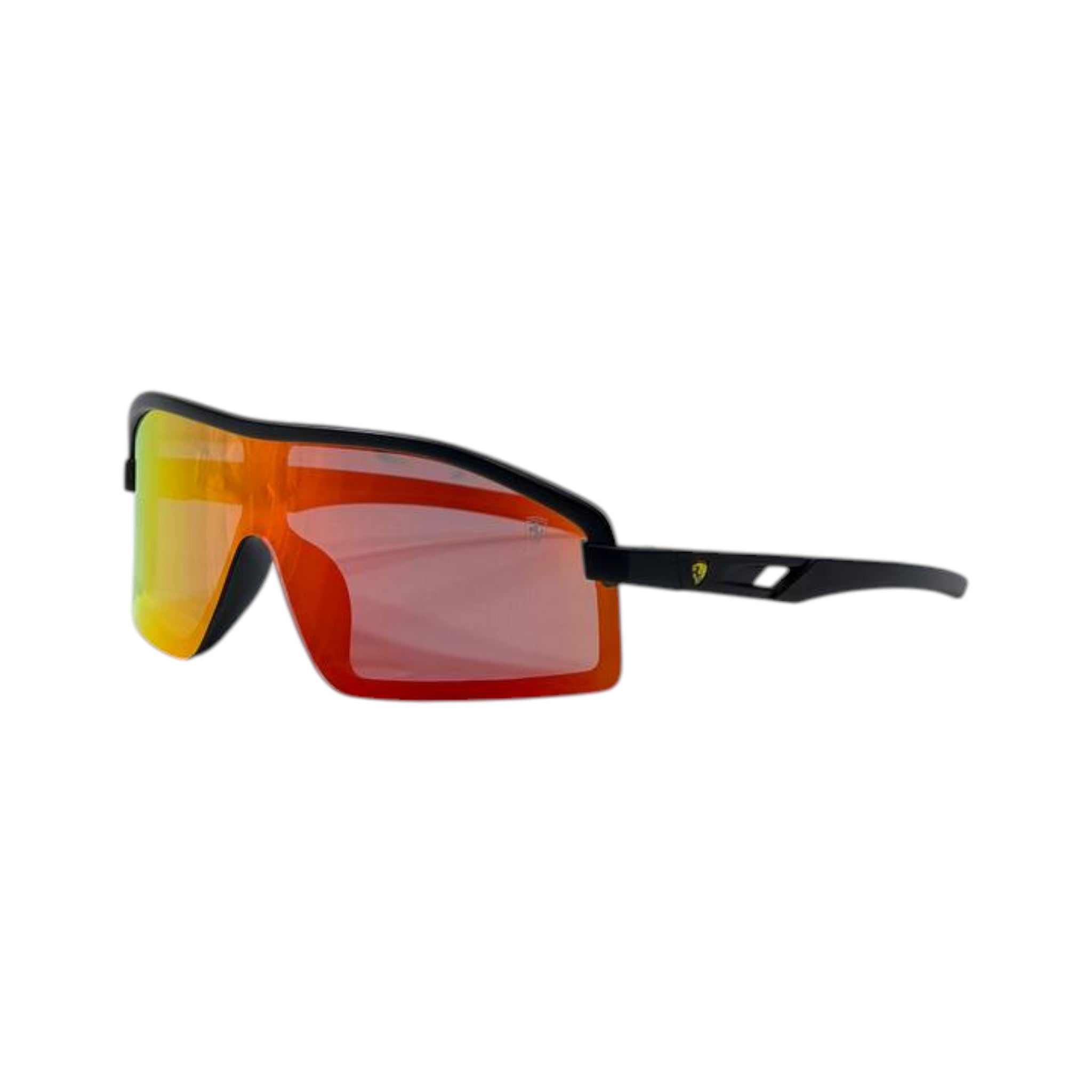🕶️ Ferrari Red Mirror Shield Sunglasses – Racing Flame Edition