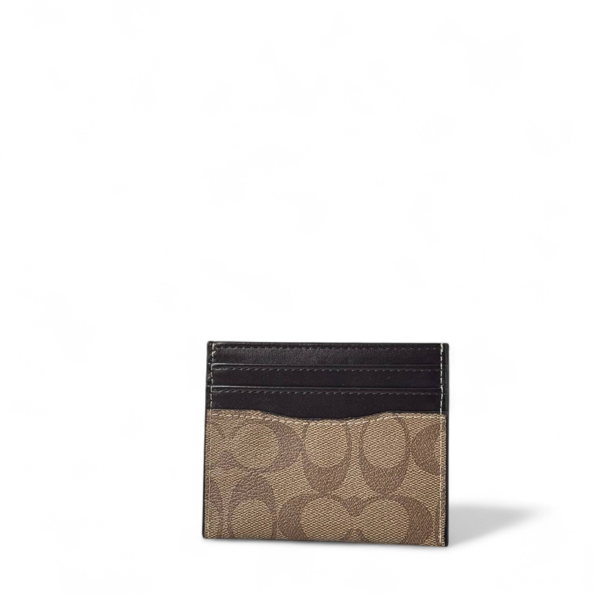 Coach Signature Canvas Card Holder – Classic Brown Elegance 👜✨