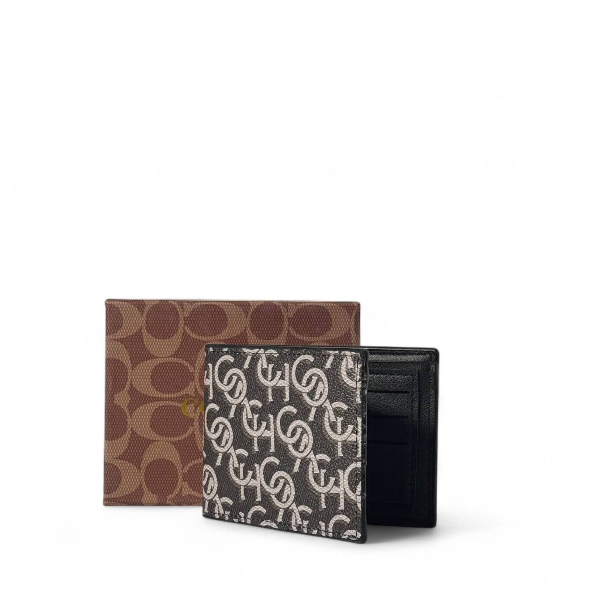 Coach Signature Monogram Wallet โ Classic Brown Elegance ๐คโจ