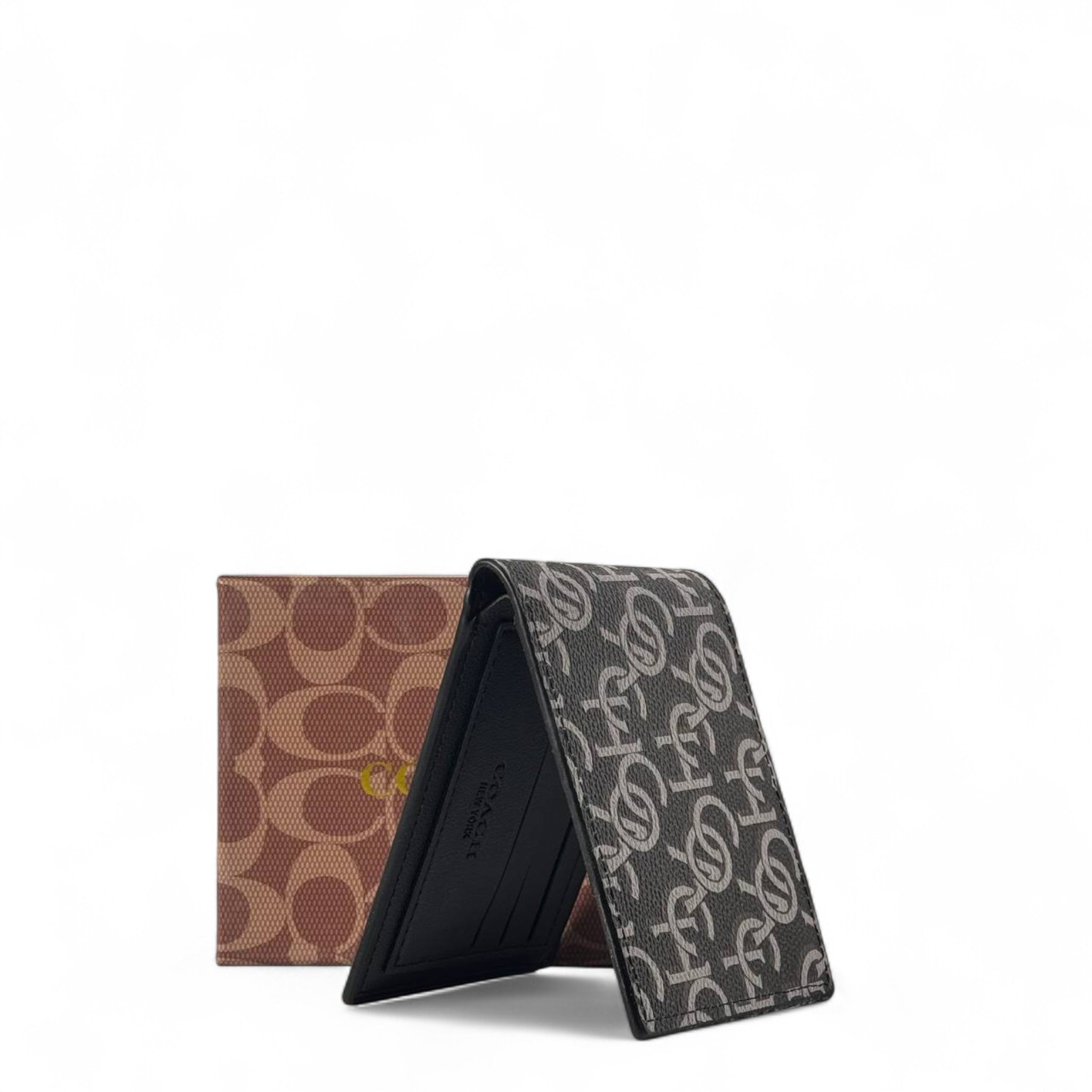 Coach Signature Monogram Wallet โ Classic Brown Elegance ๐คโจ