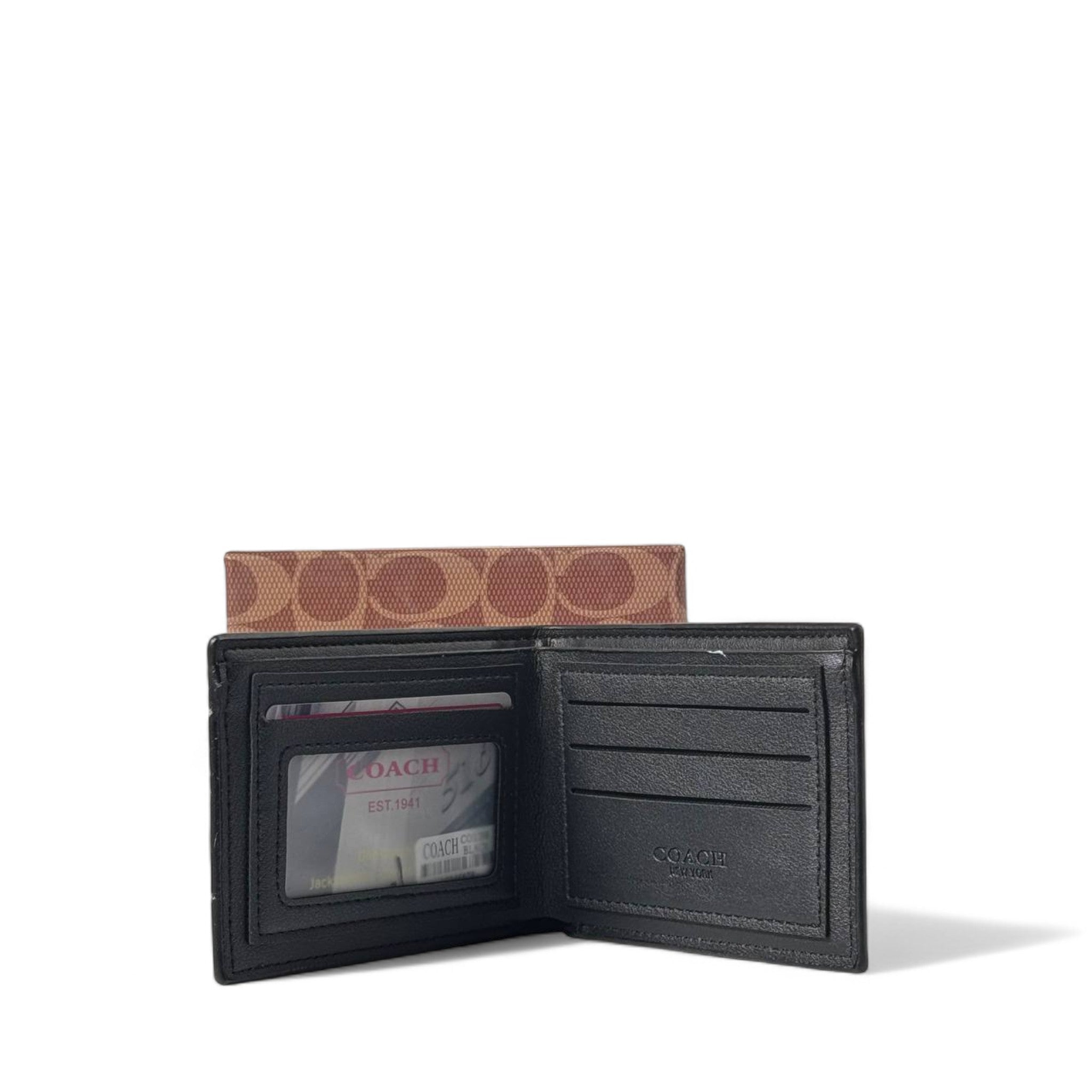 Coach Signature Monogram Wallet โ Classic Brown Elegance ๐คโจ