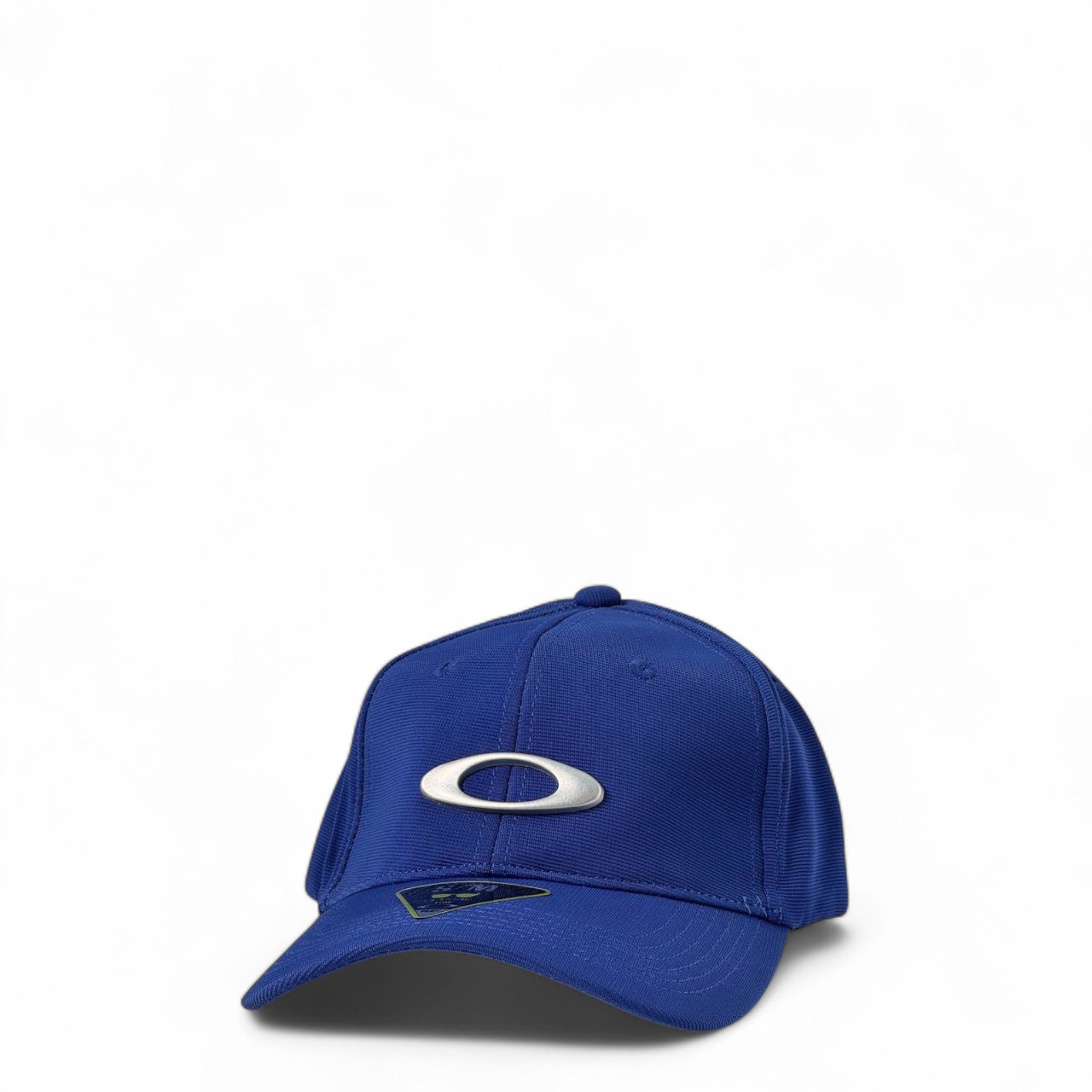 Oakley Iconic Blue FlexFit Cap โ Sleek Performance Style ๐