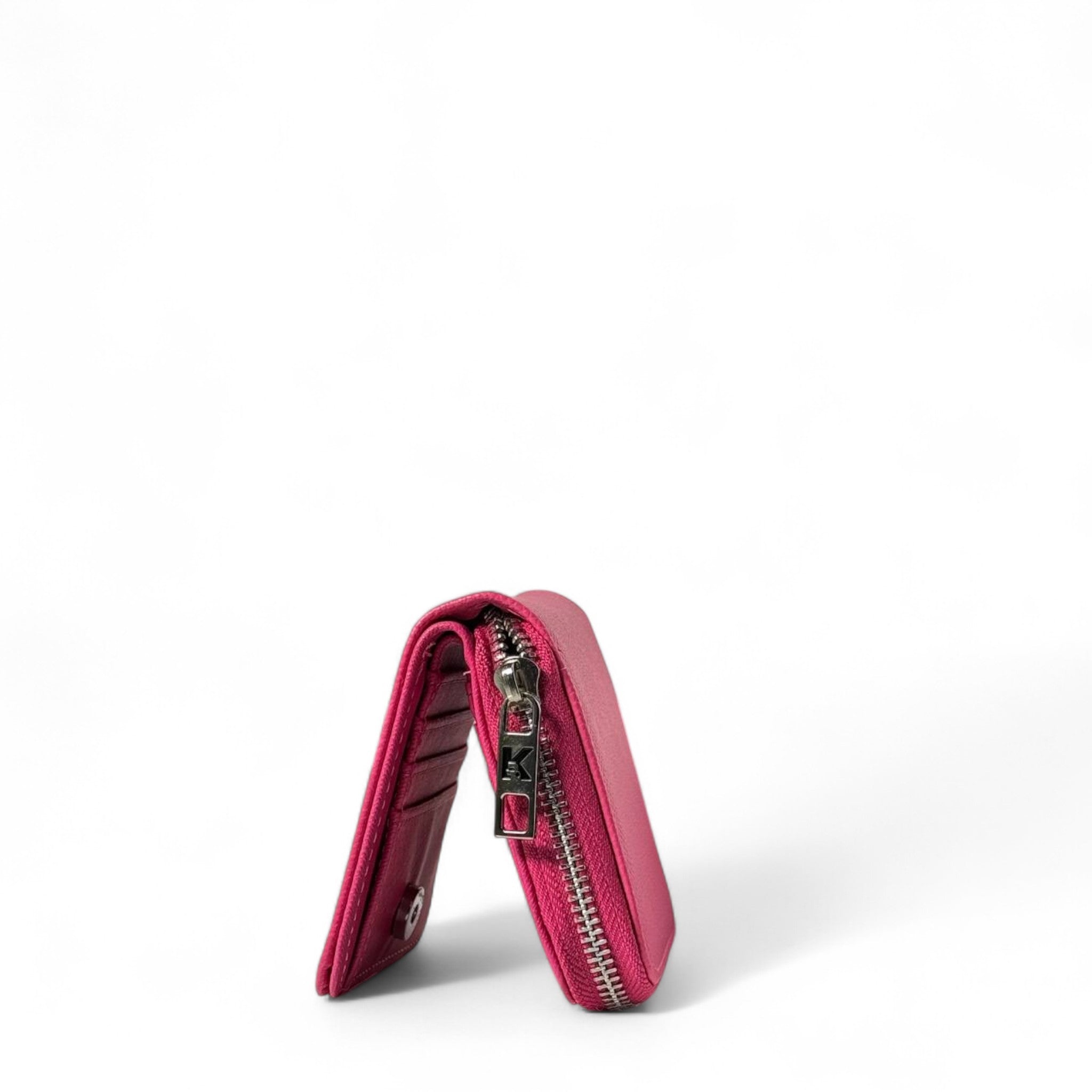 KARL LAGERFELD Pink Mini Wallet – Vibrant Designer Charm 💖🌈
