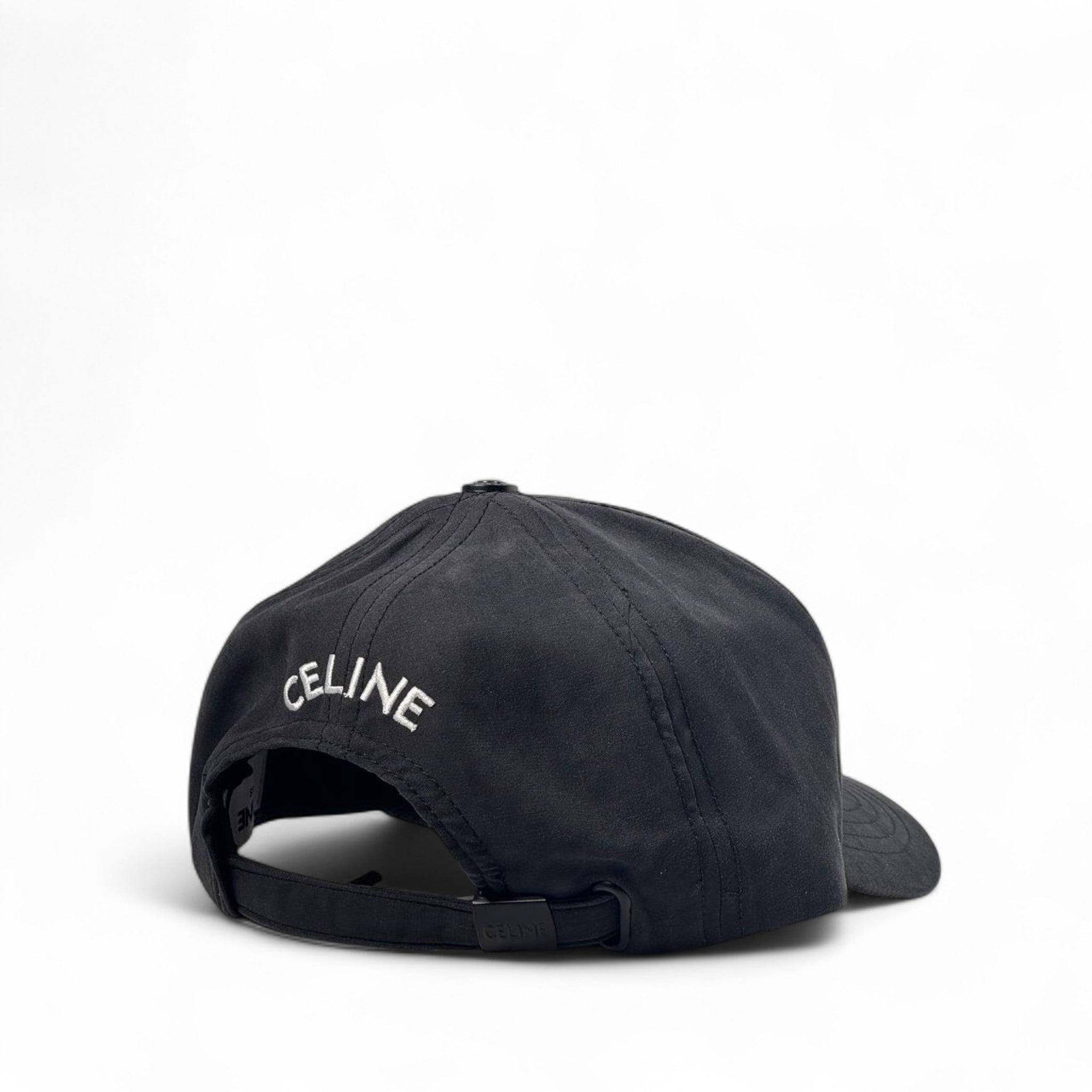 🖤 CELINE-Inspired Charcoal Cap – Iconic Minimalism with a Monochrome Edge 🧢✨