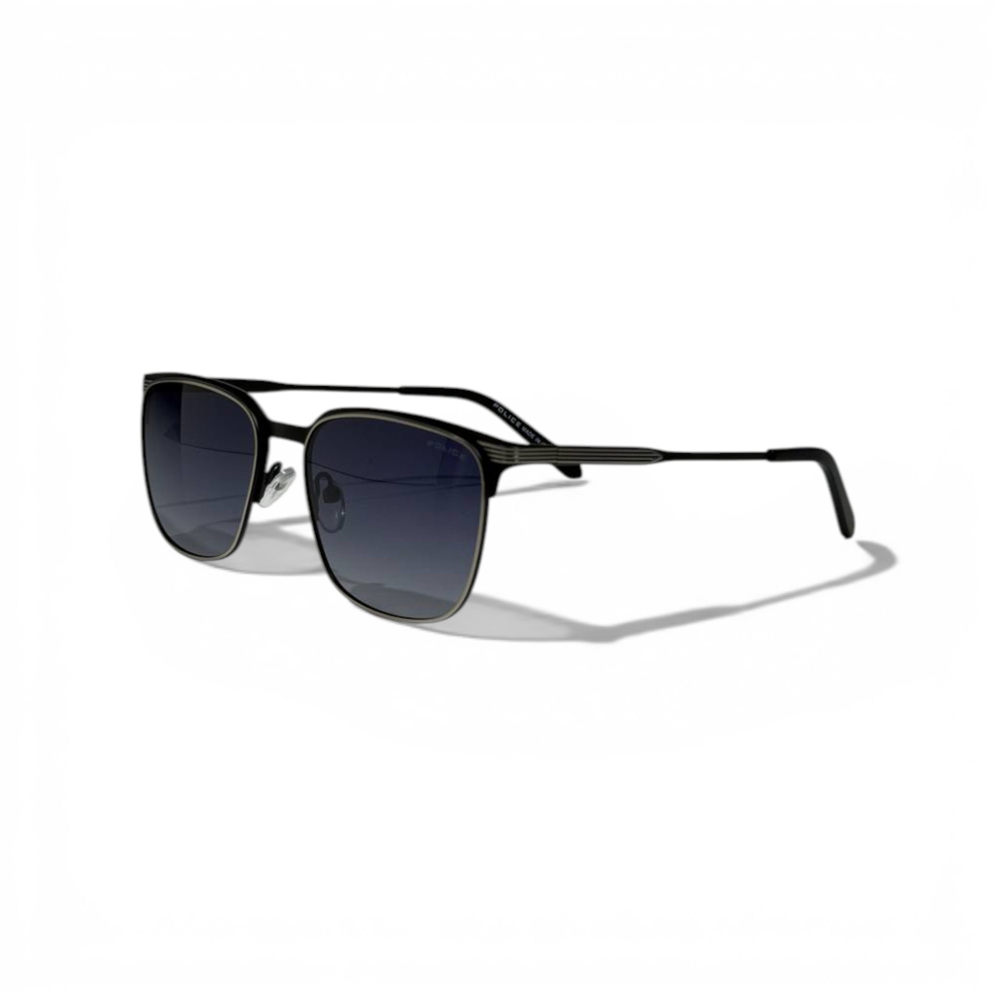 Police Metal Aviator Sunglasses – Sleek Black Minimalist Style 🕶️✨