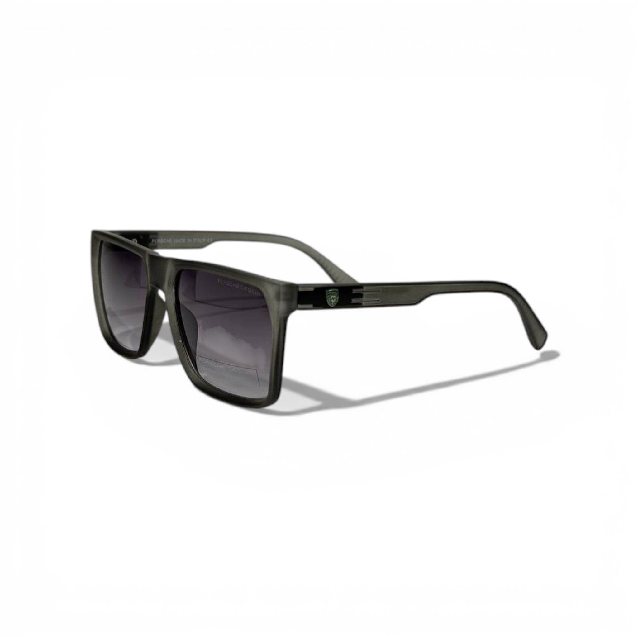 Porsche Design Square Sunglasses – Matte Grey Luxury Frame 🕶️✨