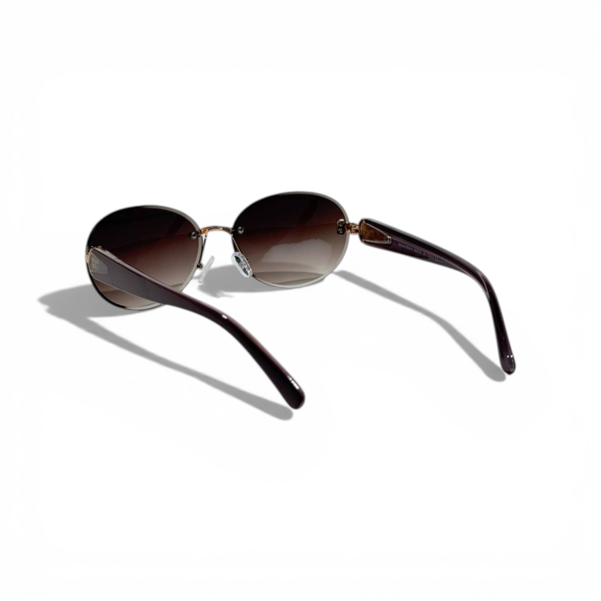 Miu Miu Rimless Aviator Sunglasses – Brown Gradient Luxury Designer Eyewear 🕶️✨