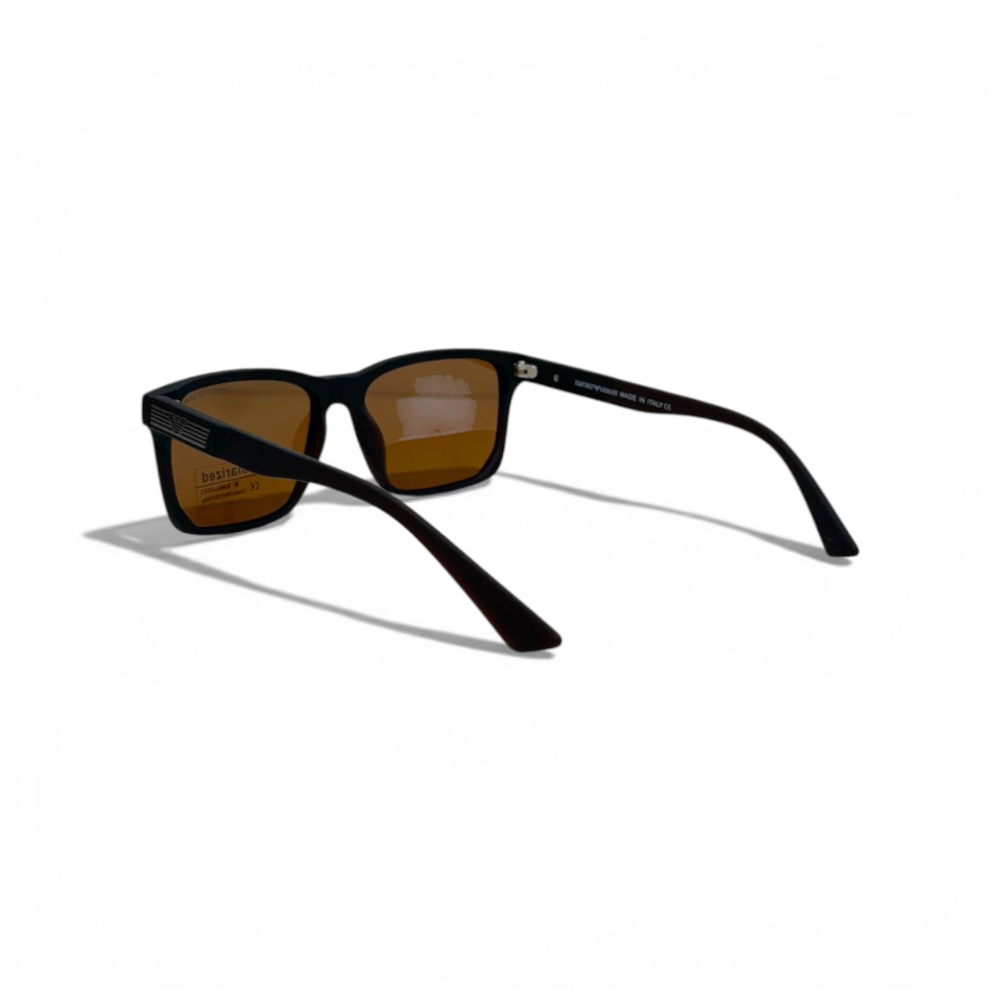 Emporio Armani Polarized Sunglasses 🕶️ | Luxury Black Frame & Brown Lens Designer Shades 👓🔥