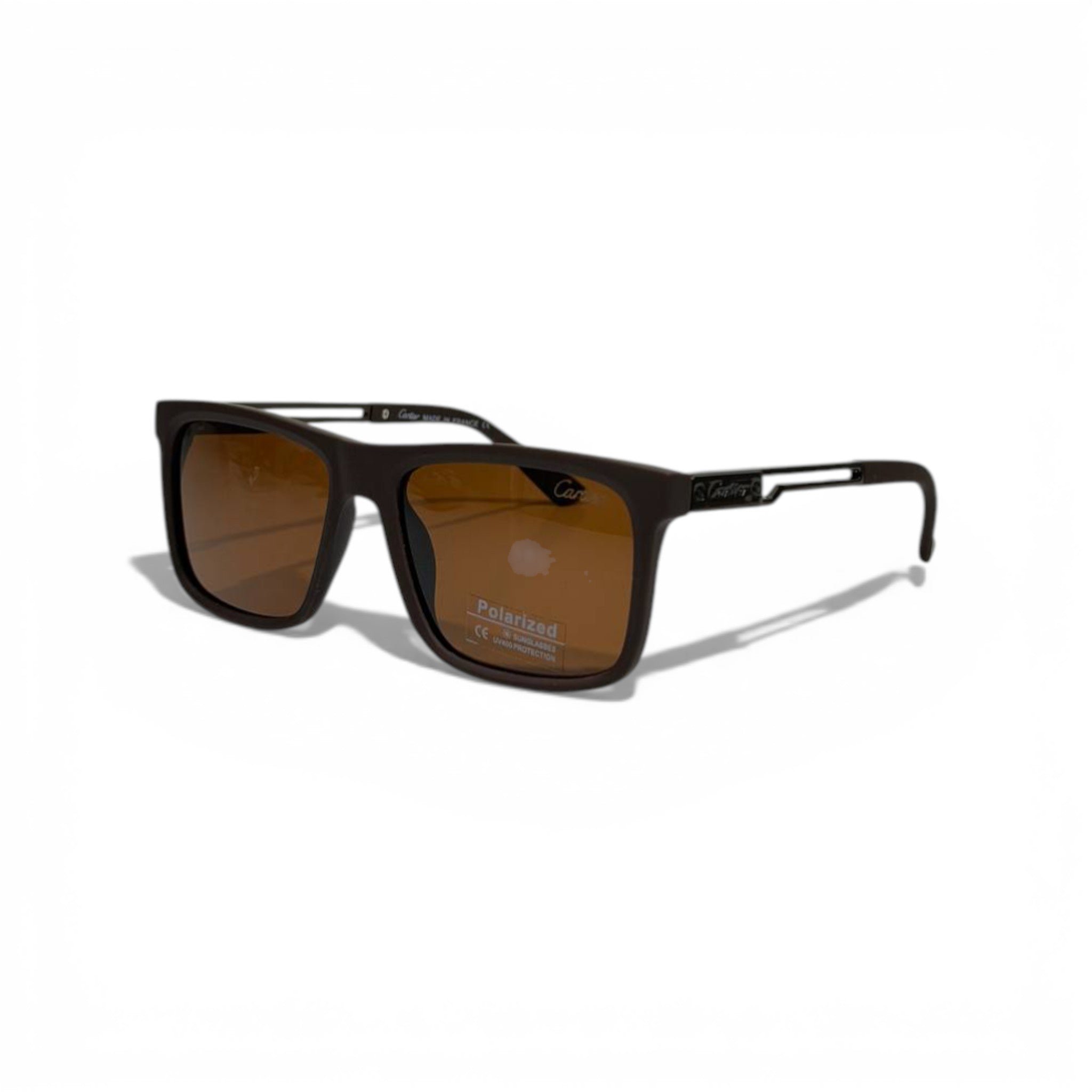Cartier Style Polarized Sunglasses 🕶️🤎 | Luxury Brown Frame Designer Shades ✨😎