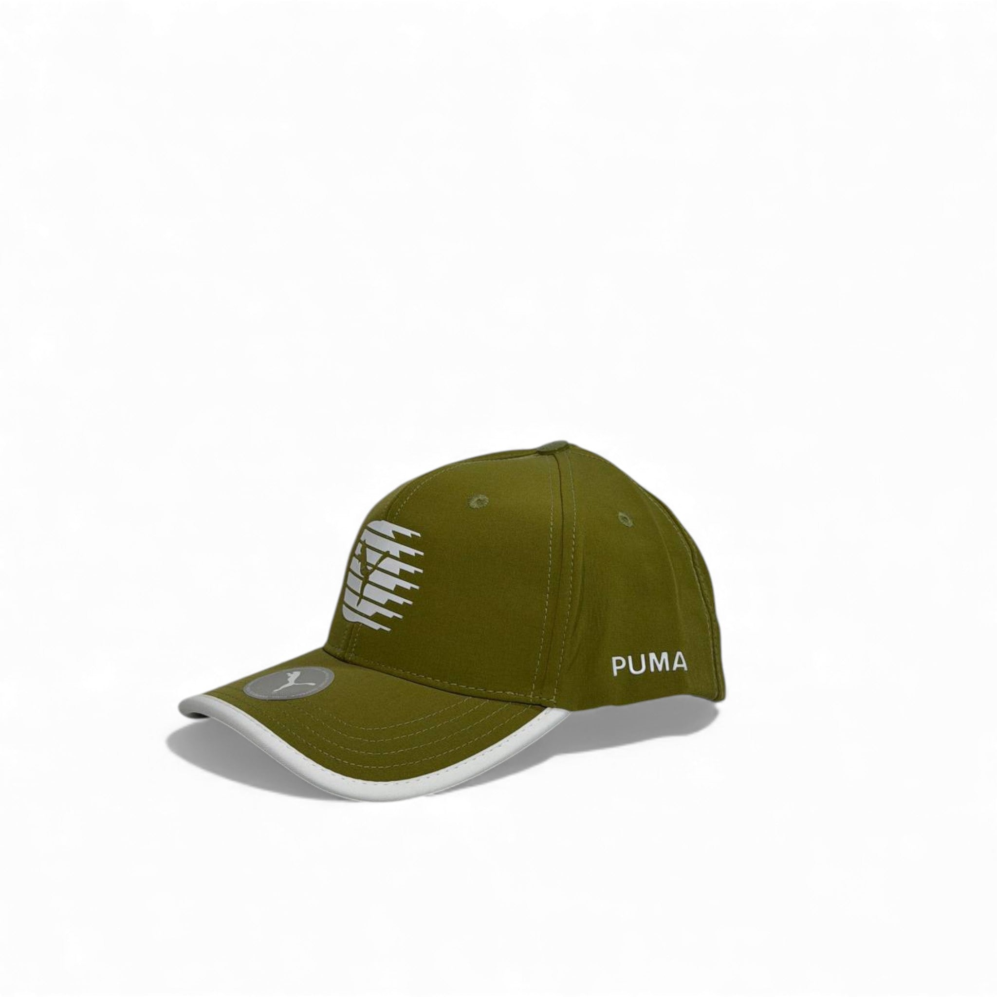 🧢 PUMA Olive Speed Graphic Cap – Sport Performance Edition